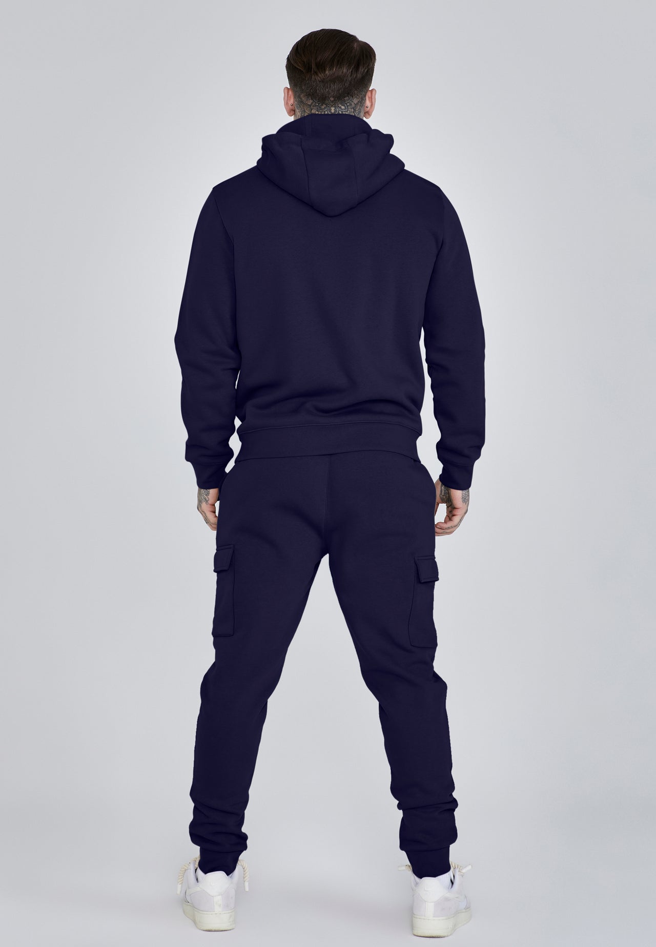 Navy Essentials Full Zip Hoodie (4)