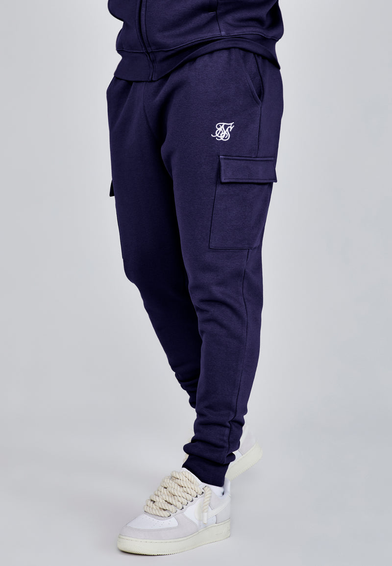 Navy Essentials Cargo Joggers