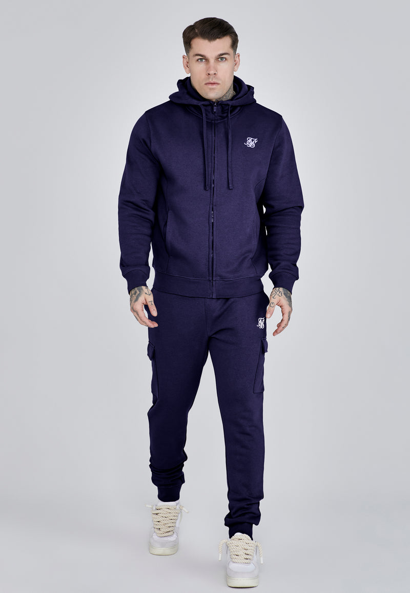 Navy Essentials Cargo Joggers (1)