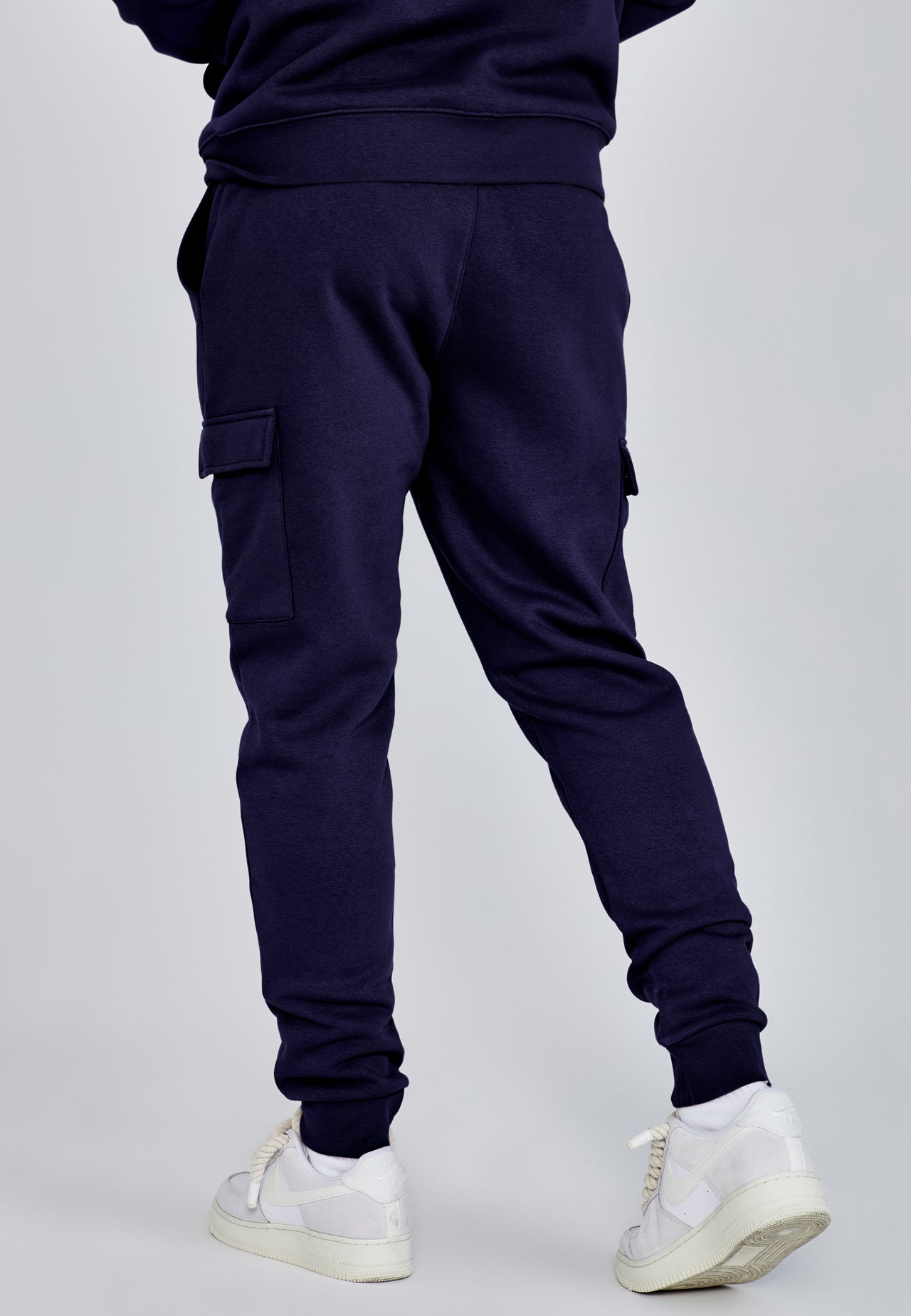 Navy Essentials Cargo Joggers (3)