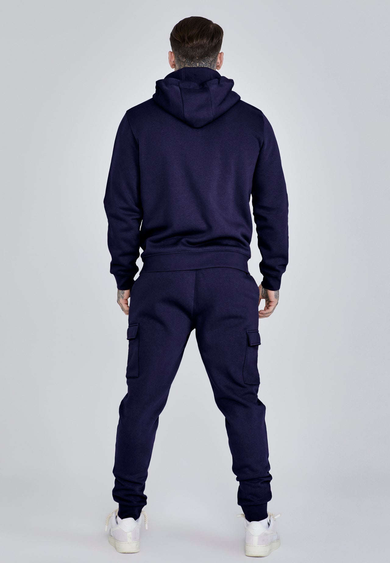 Navy Essentials Cargo Joggers (4)