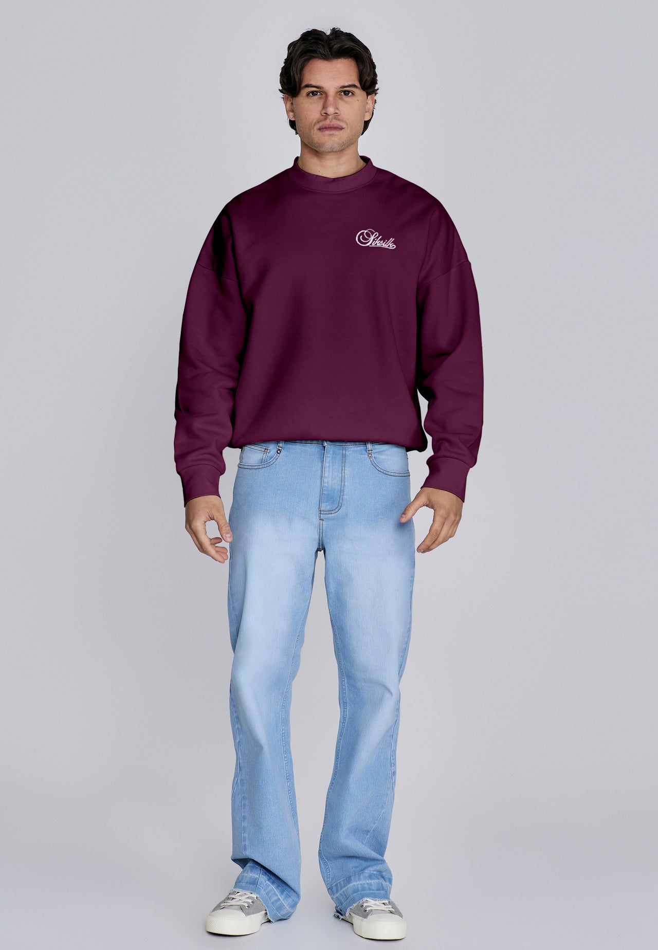Burgundy Essentials Sweater (2)