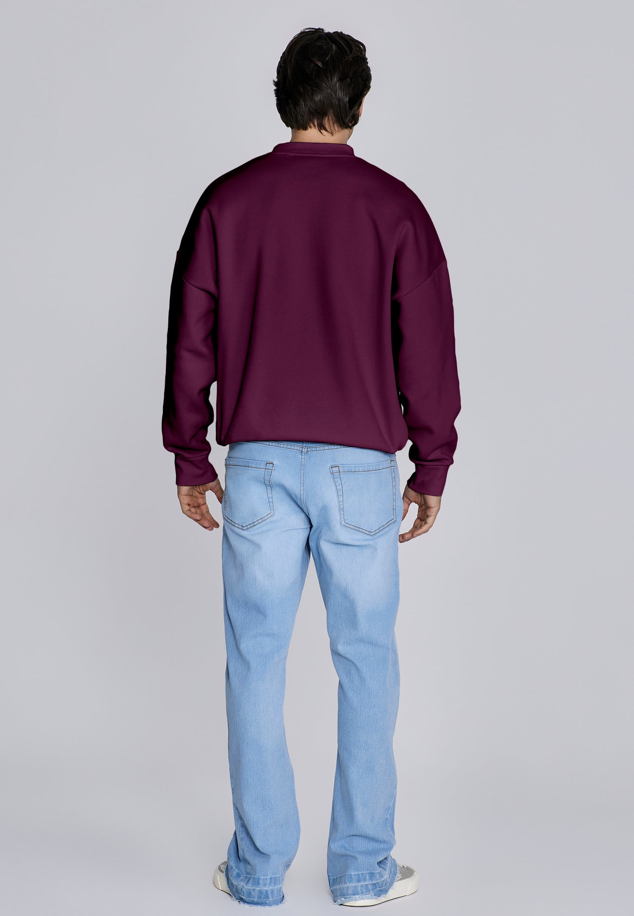Burgundy Essentials Sweater (4)