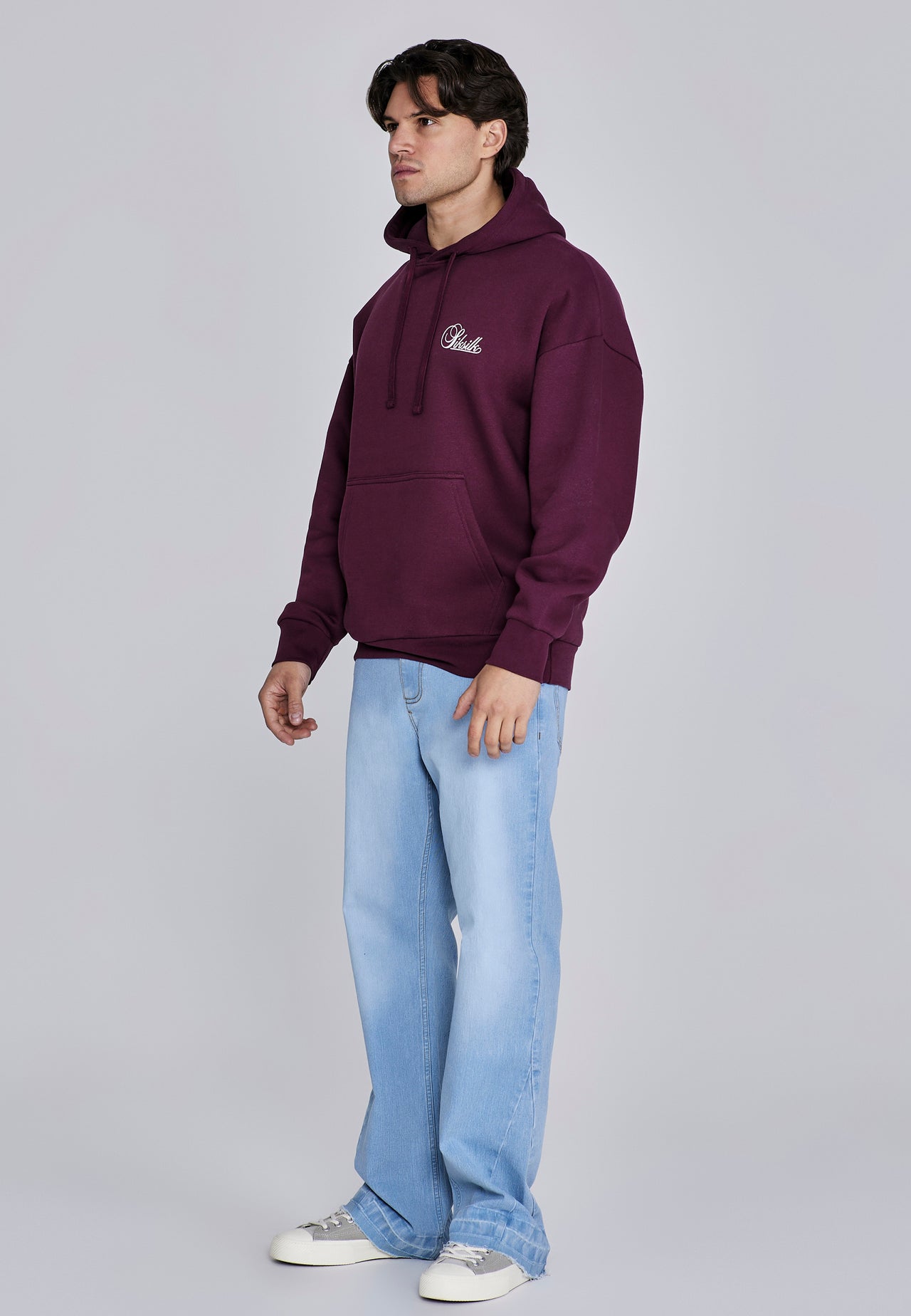Burgundy Essentials Hoodie (3)