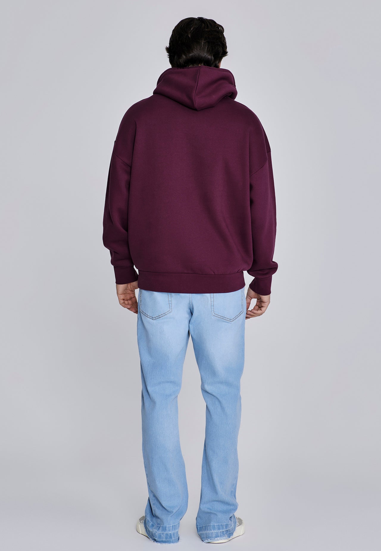 Burgundy Essentials Hoodie (4)