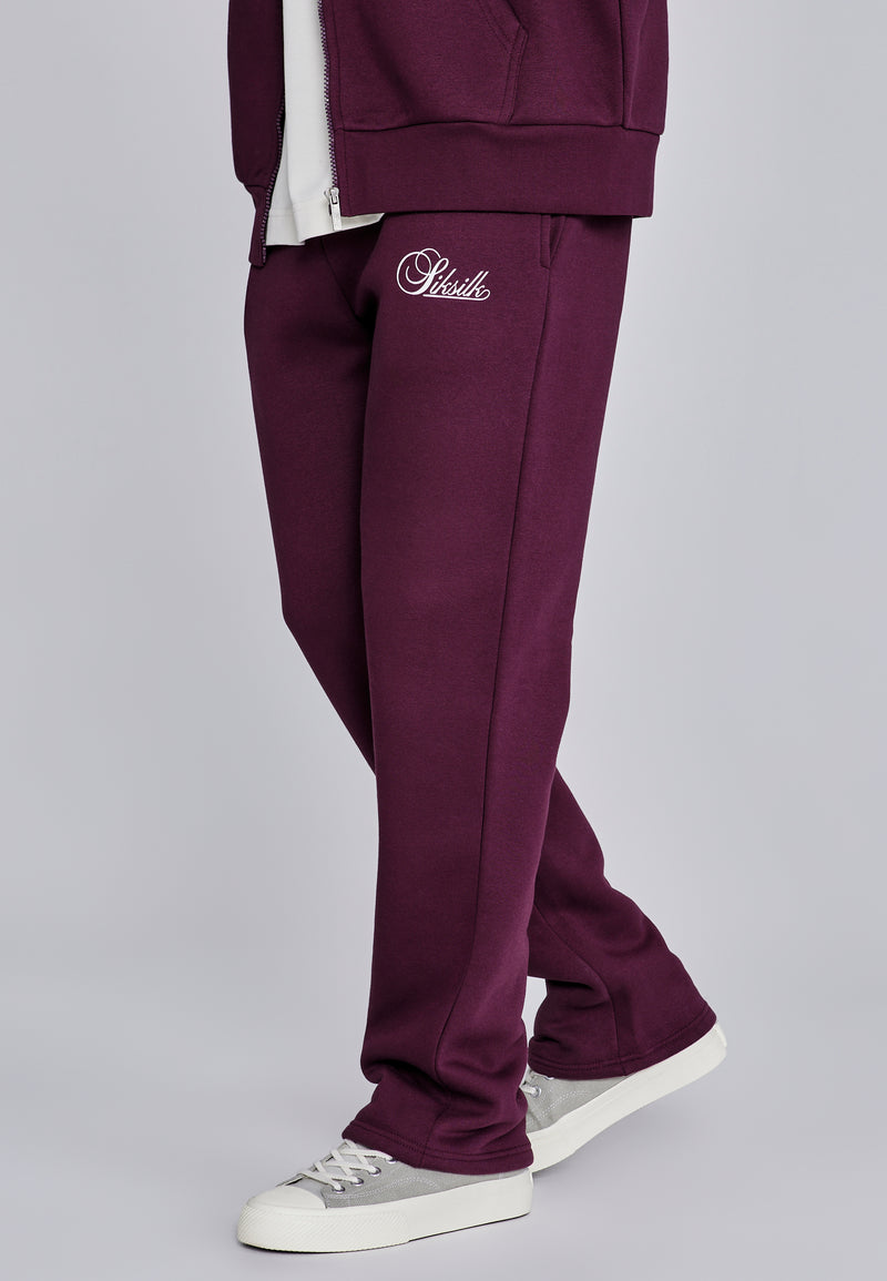 Burgundy Essentials Track Pants
