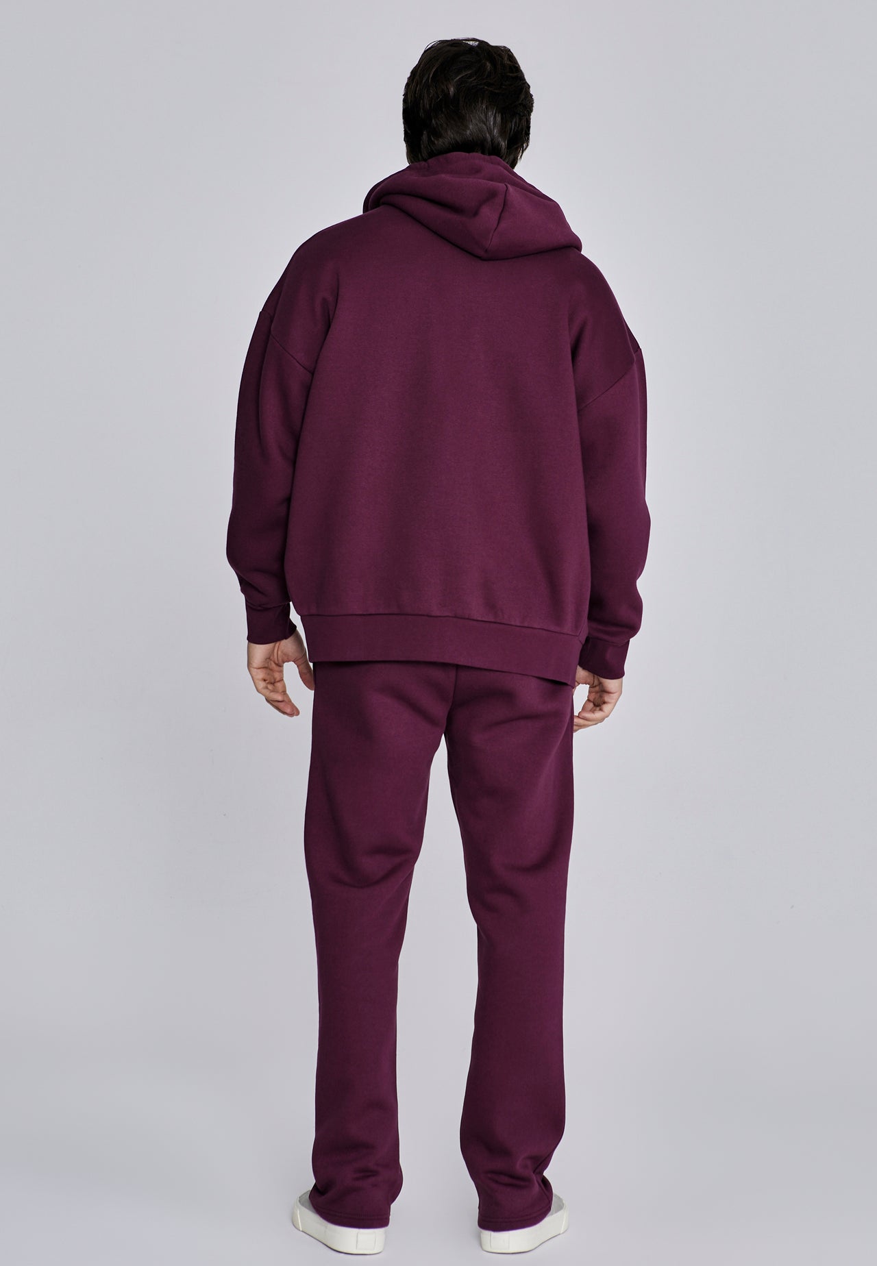 Burgundy Essentials Track Pants (4)