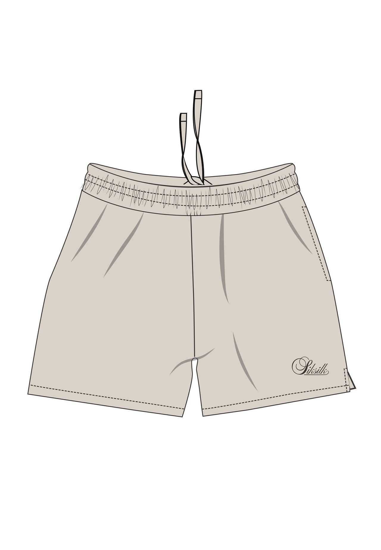 Ecru Essentials Shorts
