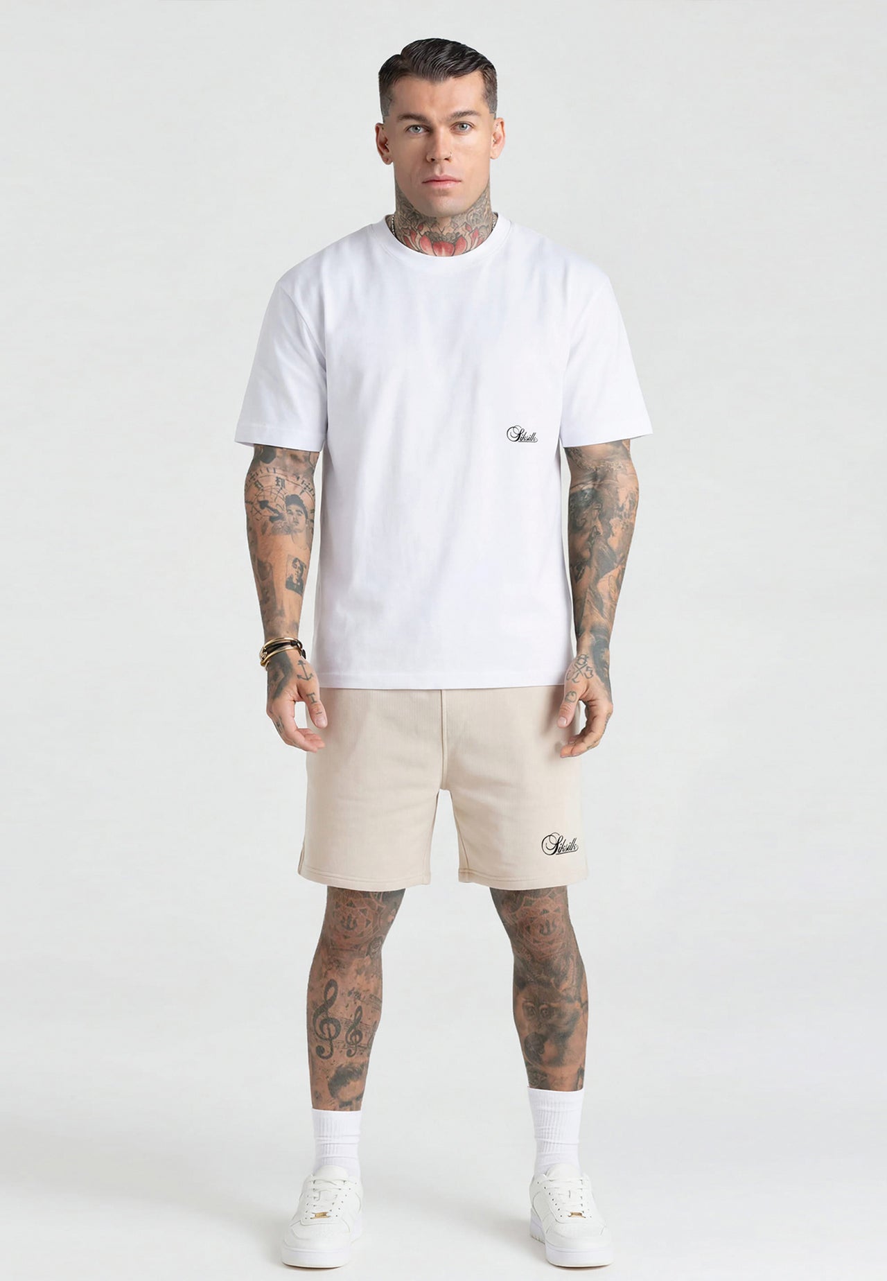 Ecru Essentials Shorts (1)