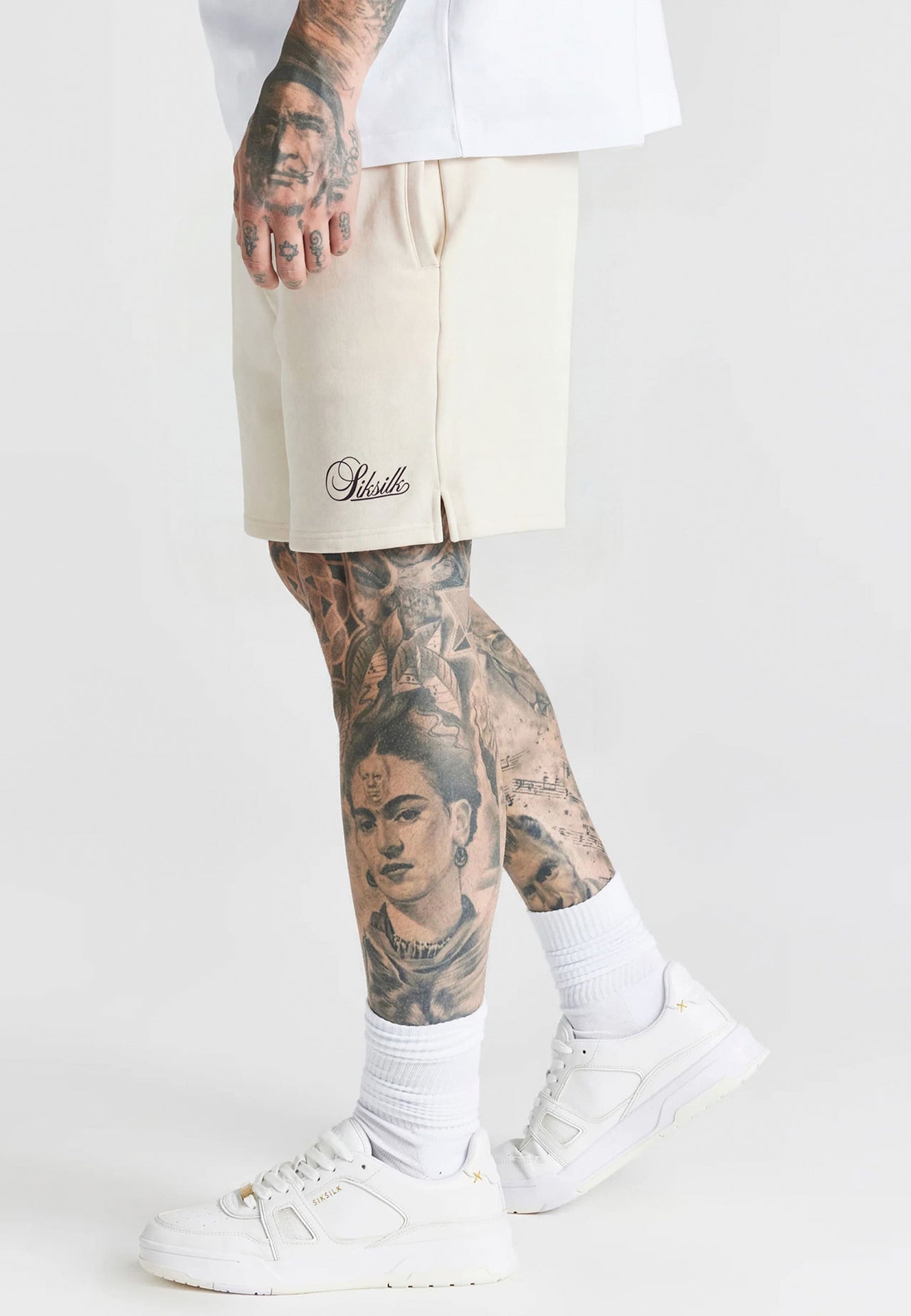 Ecru Essentials Shorts (2)