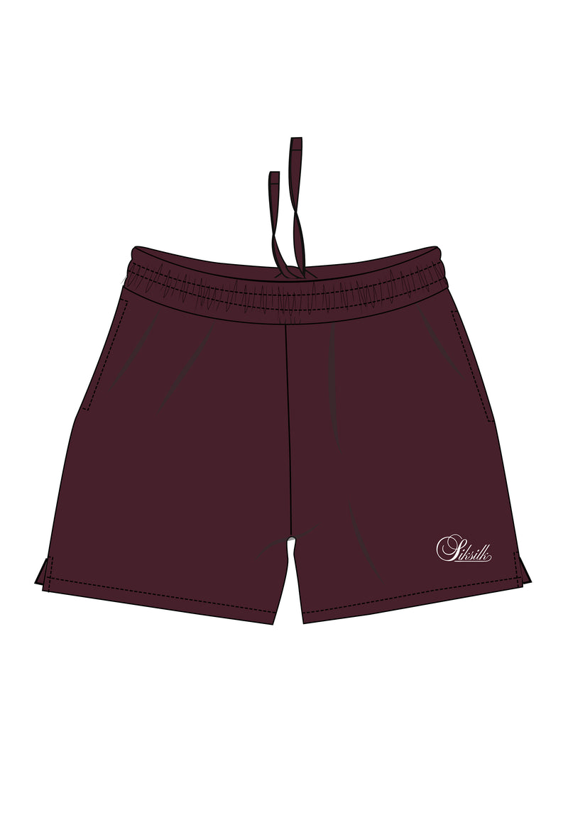 Burgundy Essentials Shorts