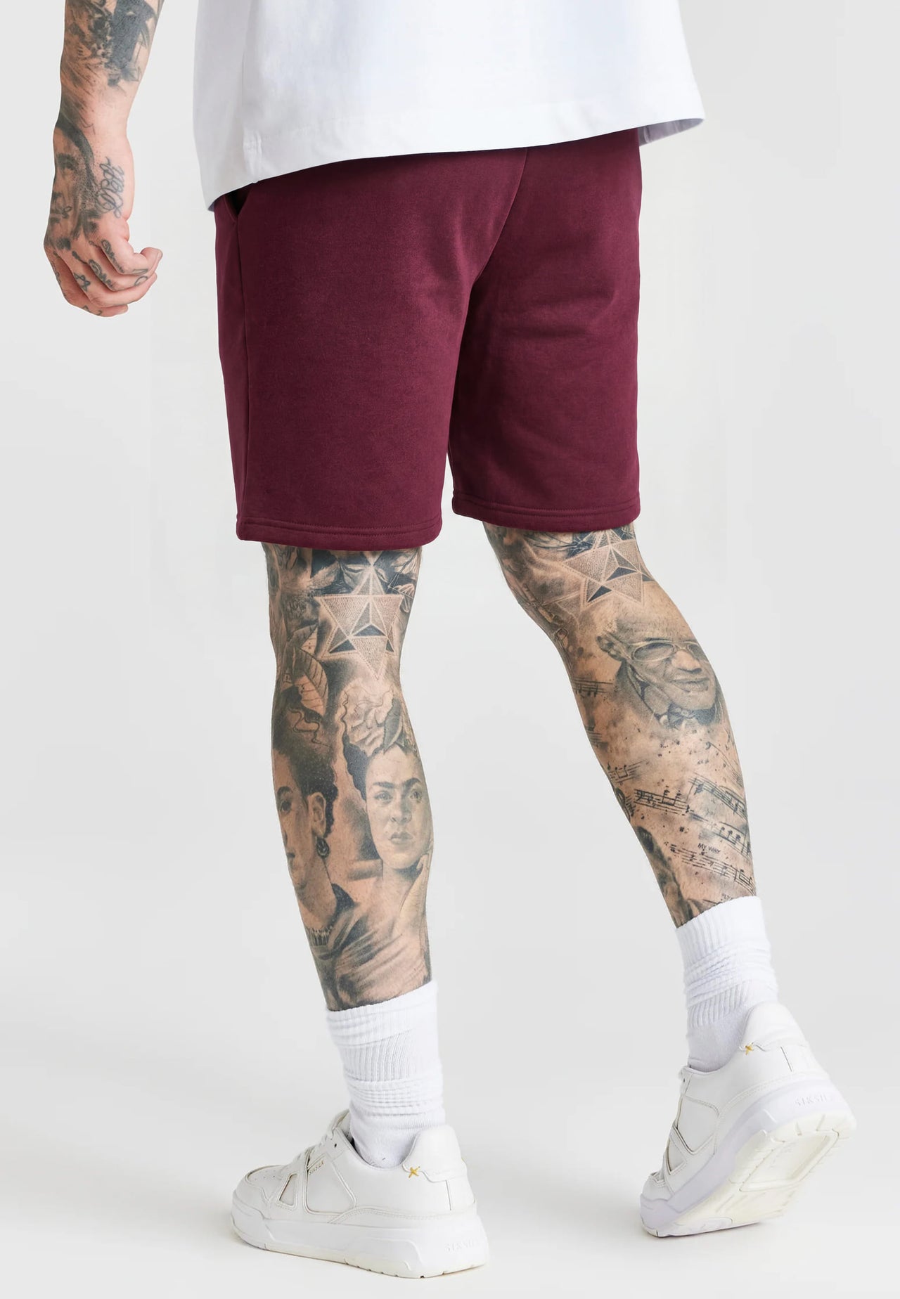 Burgundy Essentials Shorts (4)
