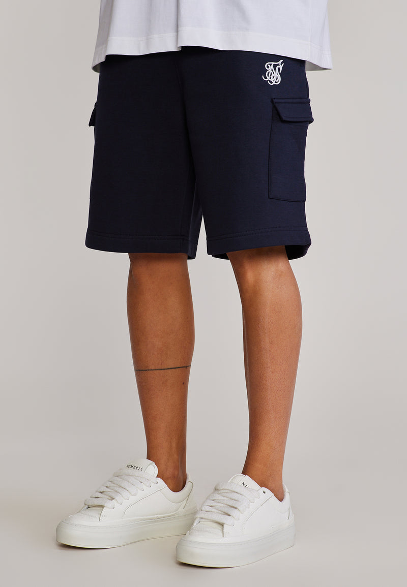 Navy Essentials Cargo Shorts