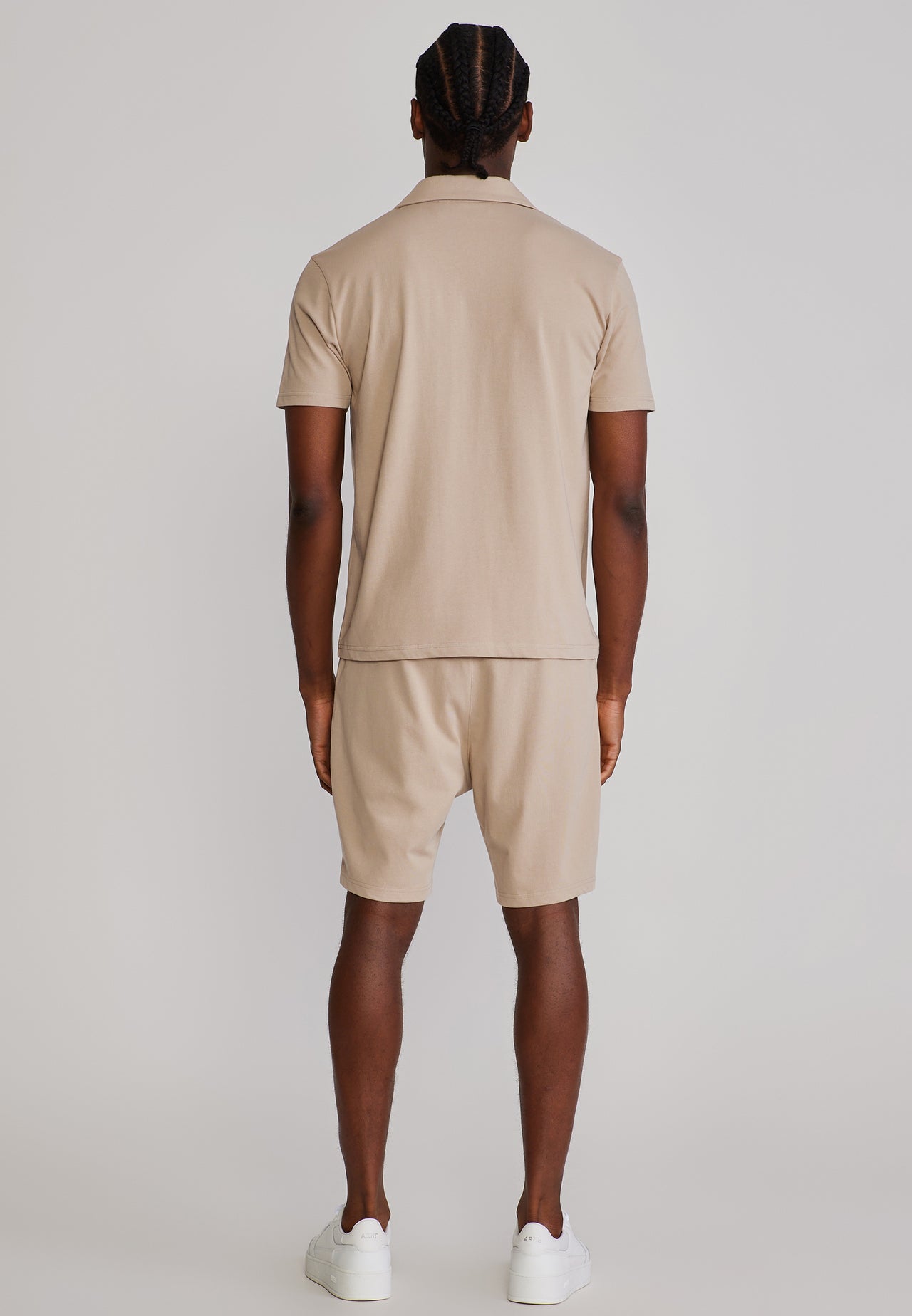 Beige Polo and Shorts Set (4)