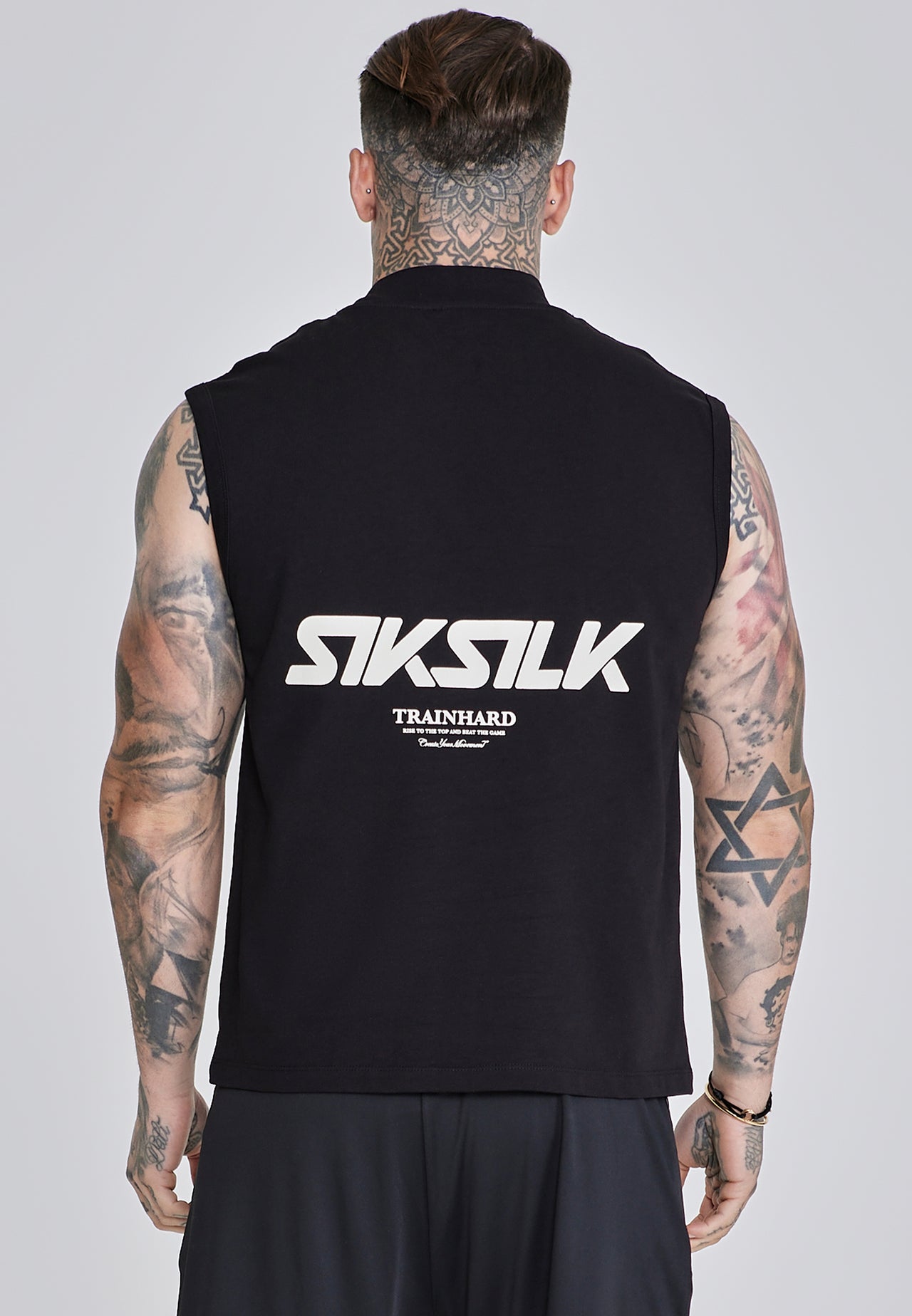 Black Sleeveless T-Shirt (1)