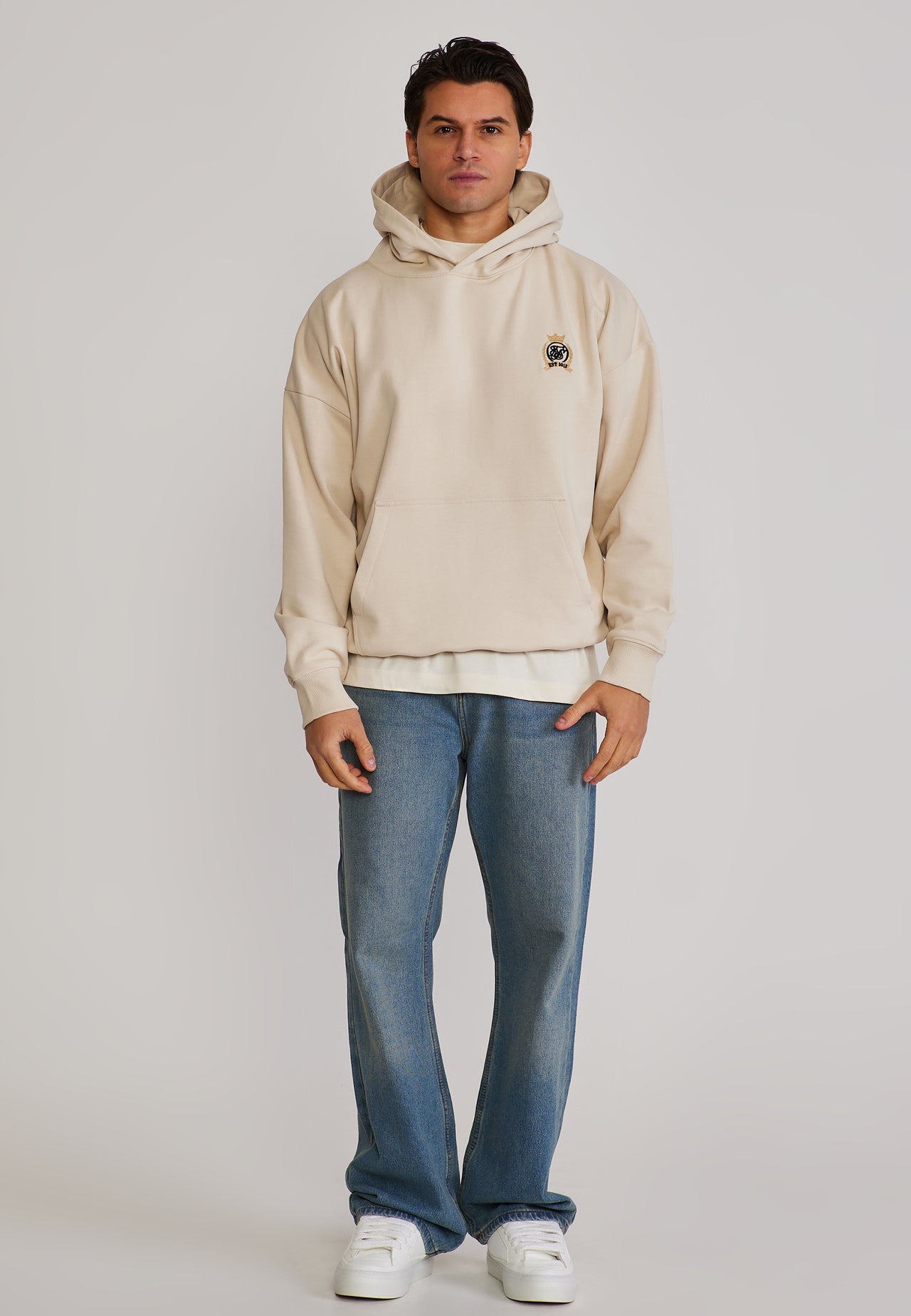 Ecru Crest Hoodie (2)