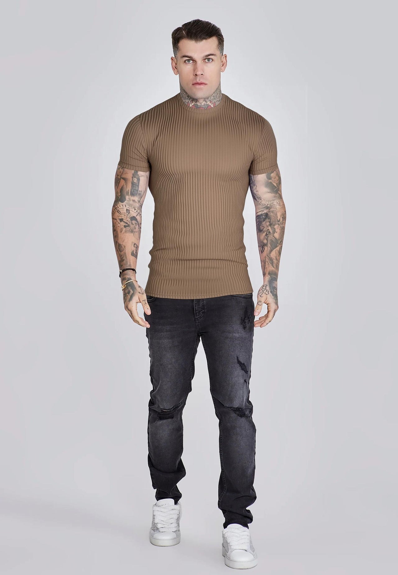 Brown Muscle Fit T-Shirt (1)