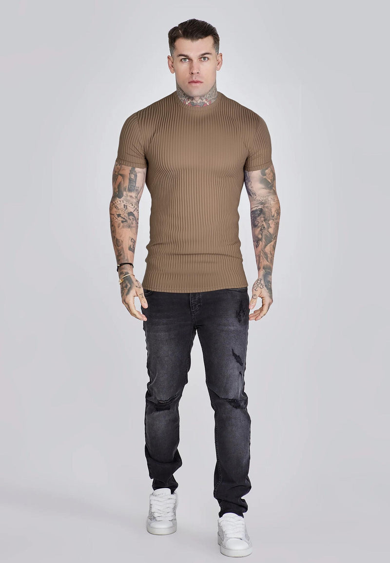 Brown Muscle Fit T-Shirt (1)