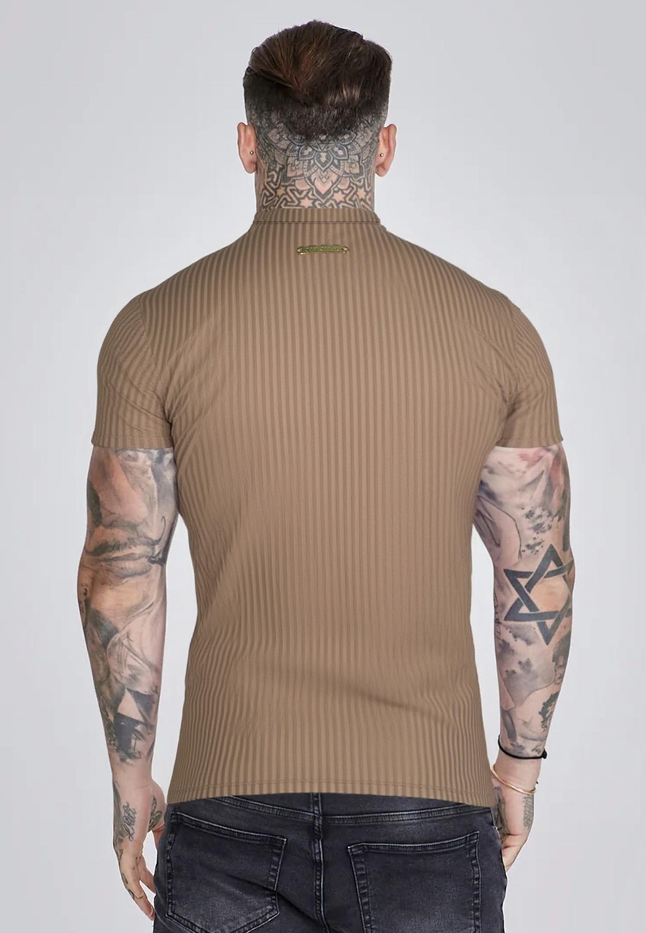 Brown Muscle Fit T-Shirt (3)