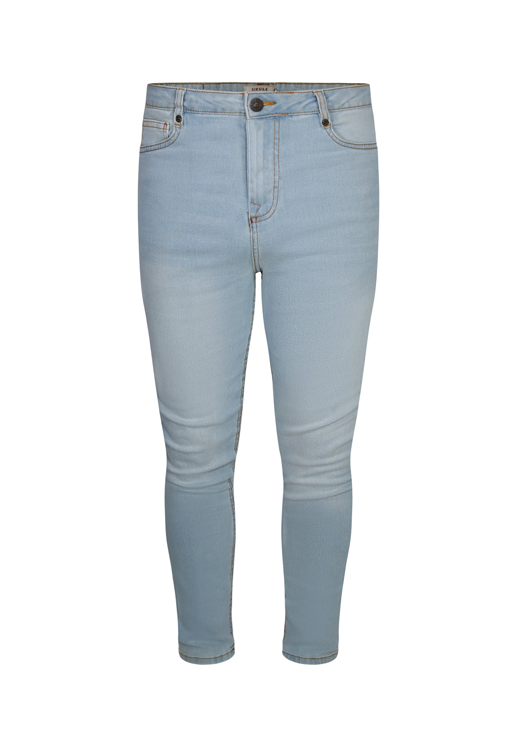 SikSilk Mens Light Blue Skinny Jeans | SikSilk US