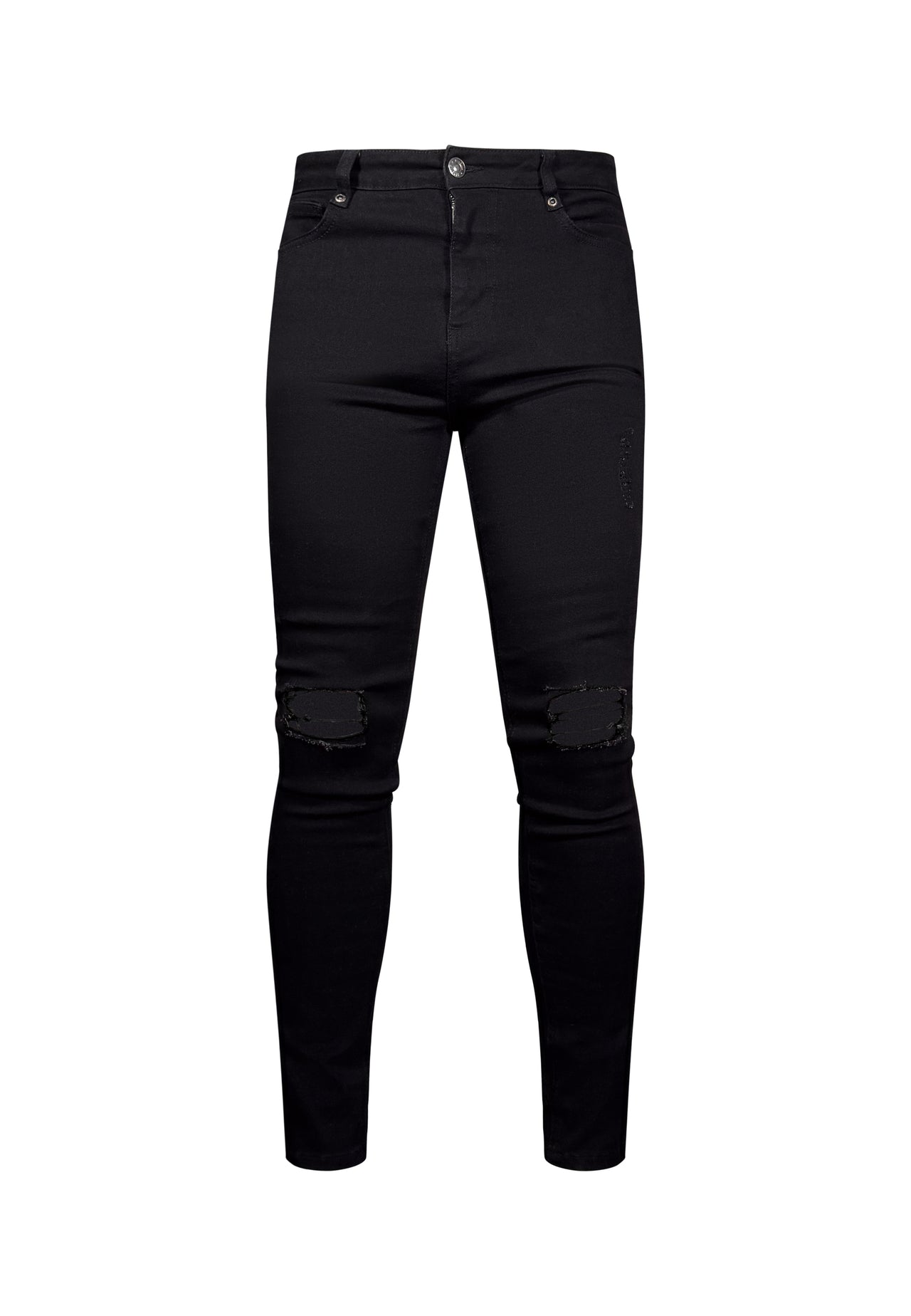 Black Distressed Skinny Jeans (5)