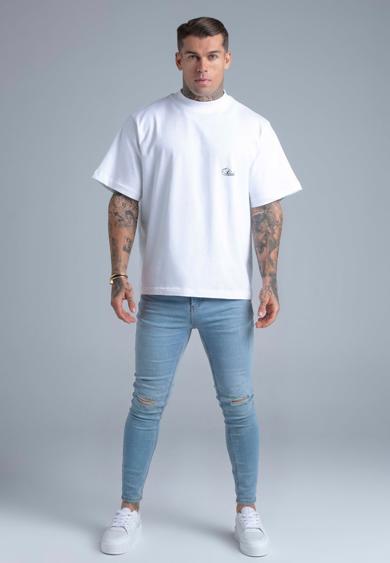 Light Blue Distressed Skinny Jeans (1)
