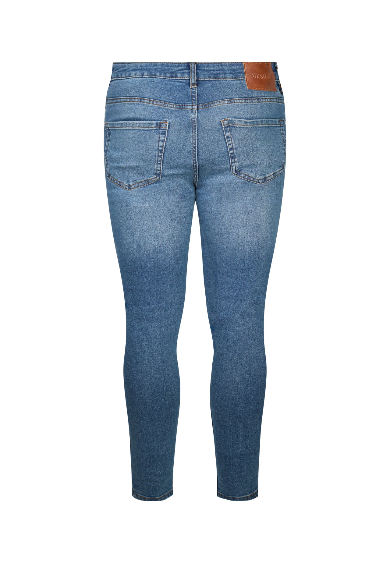 Blue Distressed Skinny Jeans (6)