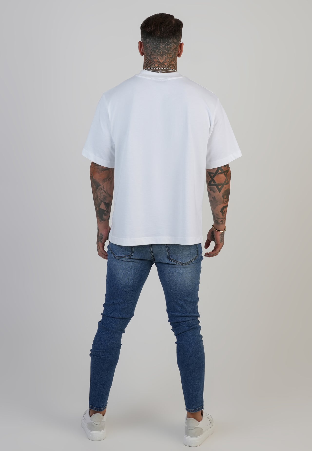 Blue Distressed Skinny Jeans (4)