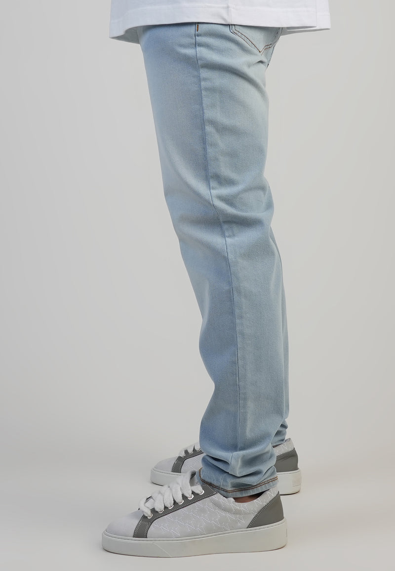 Washed Light Blue Slim Fit Jeans (1)