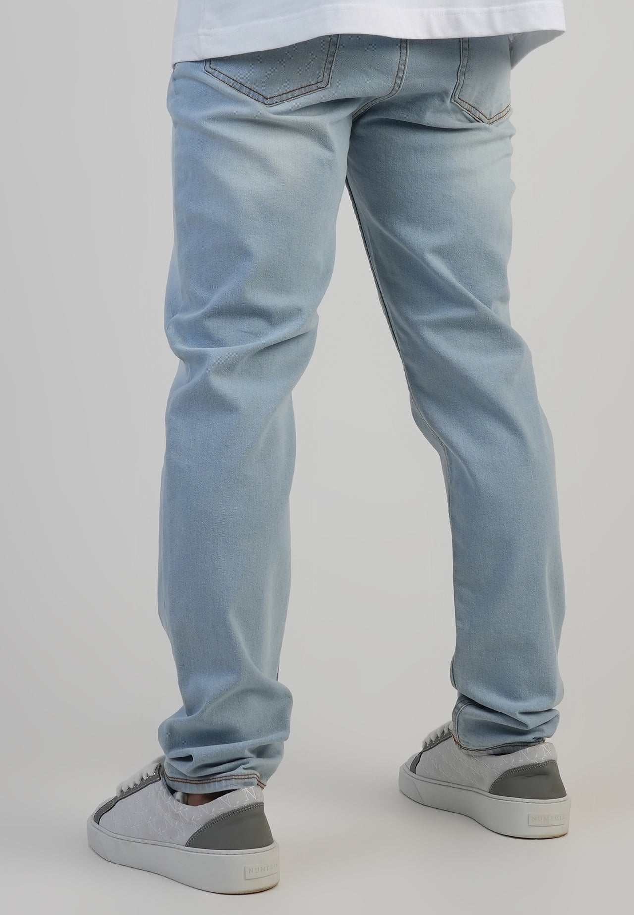 Washed Light Blue Slim Fit Jeans (2)