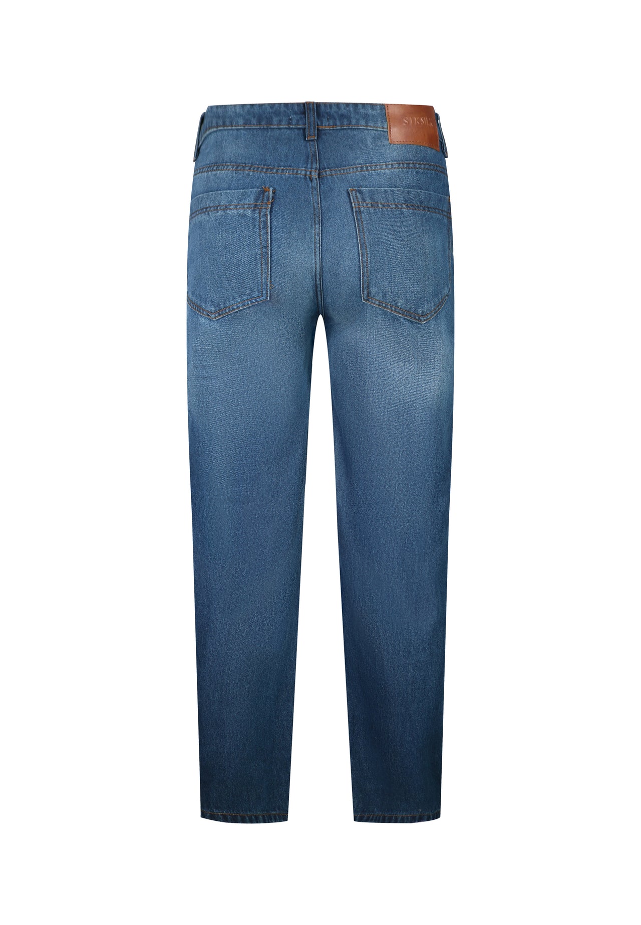 Slim Fit Jeans Washed Mid Blue (6)