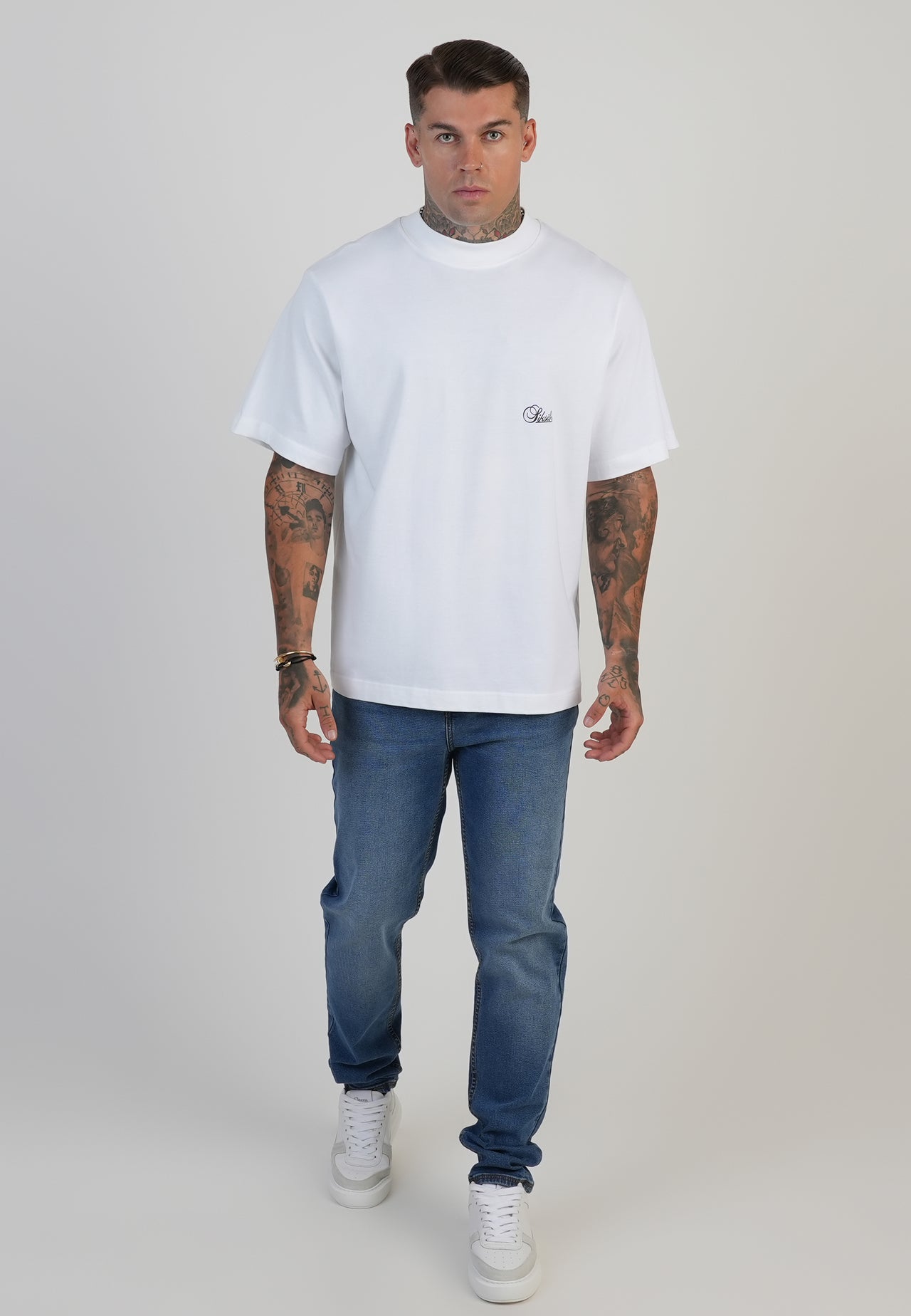 Washed Mid Blue Slim Fit Jeans (3)