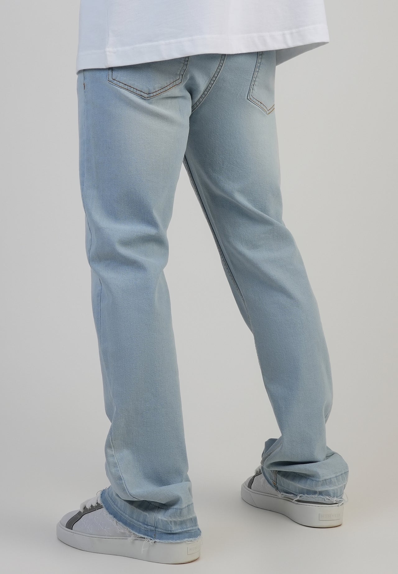 Light Blue Flare Fit Jeans (2)