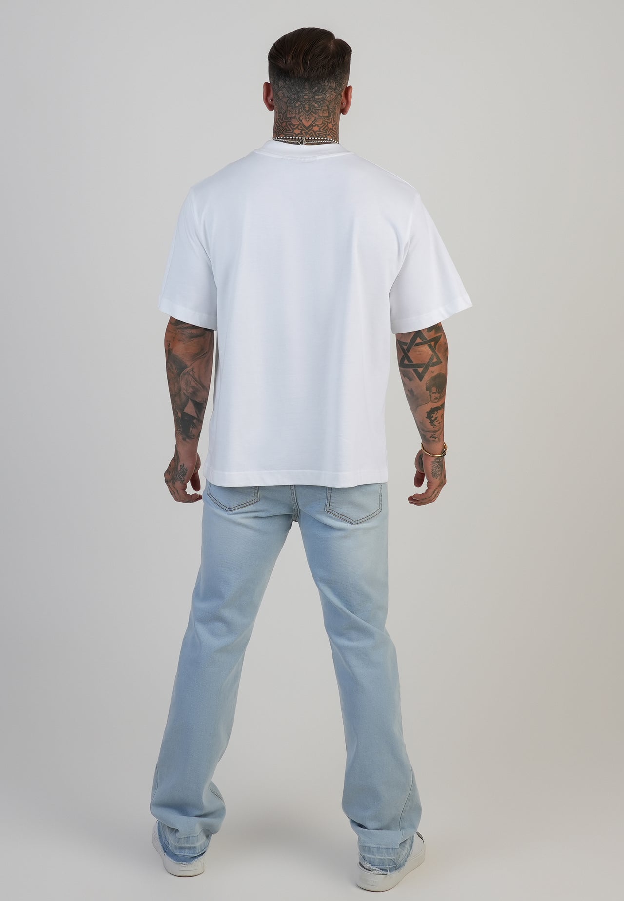 Light Blue Flare Fit Jeans (4)