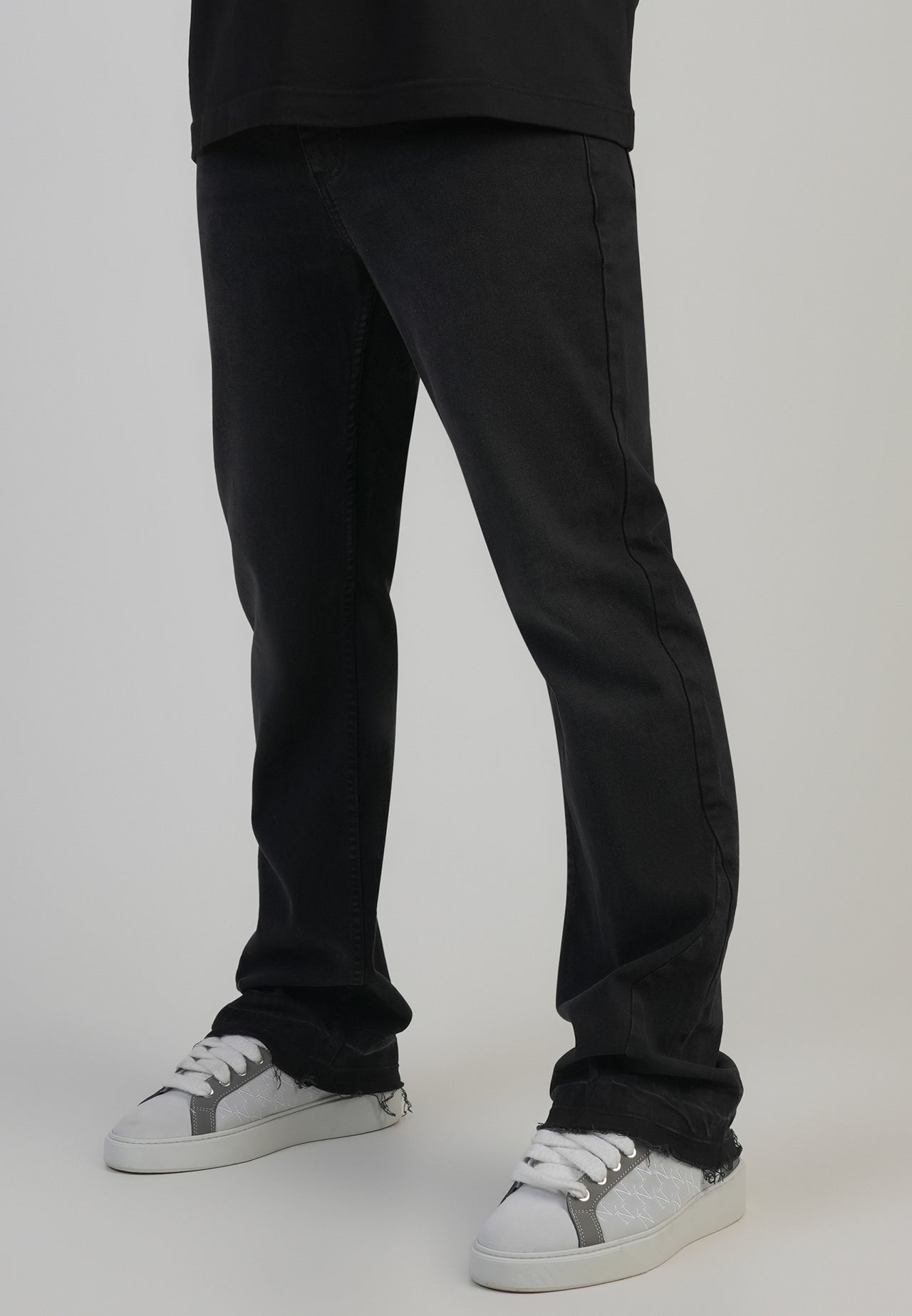 Black Flare Fit Jeans (1)