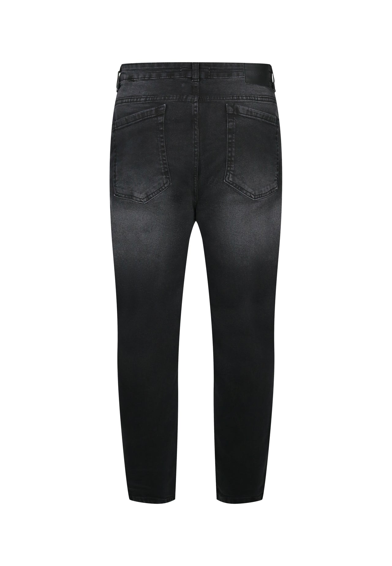 Straight Fit Jeans Washed Black (6)