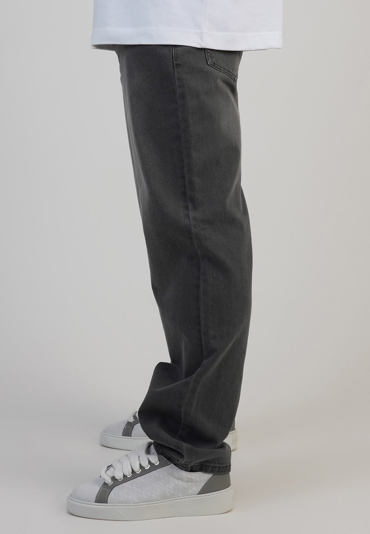 Washed Mid Grey Straight Fit Jeans (1)