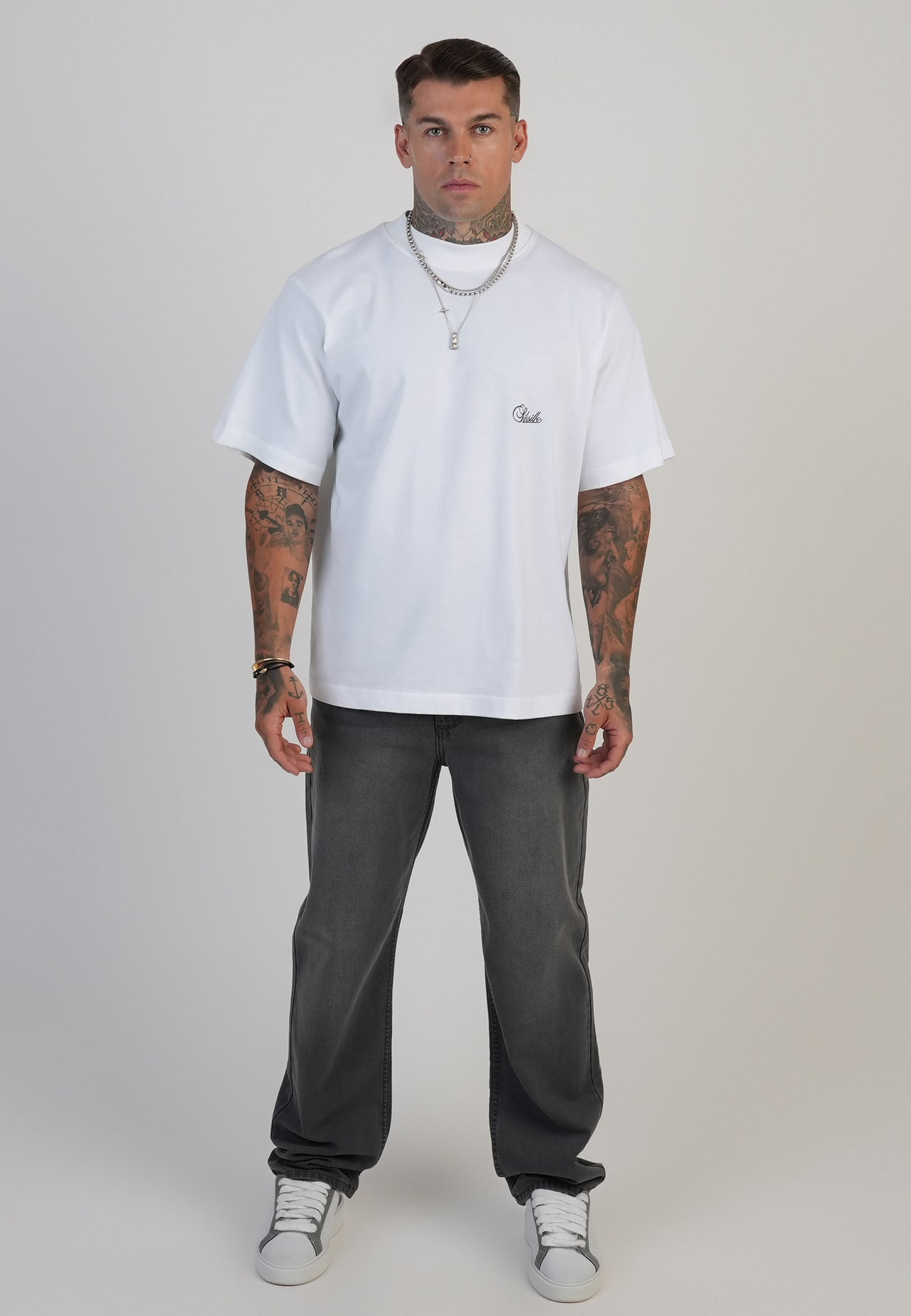 Washed Mid Grey Straight Fit Jeans (3)