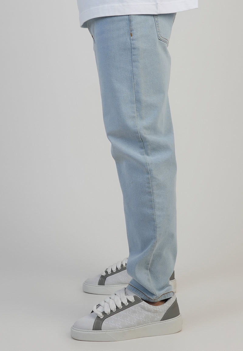 Light Blue Tapered Fit Jeans (1)