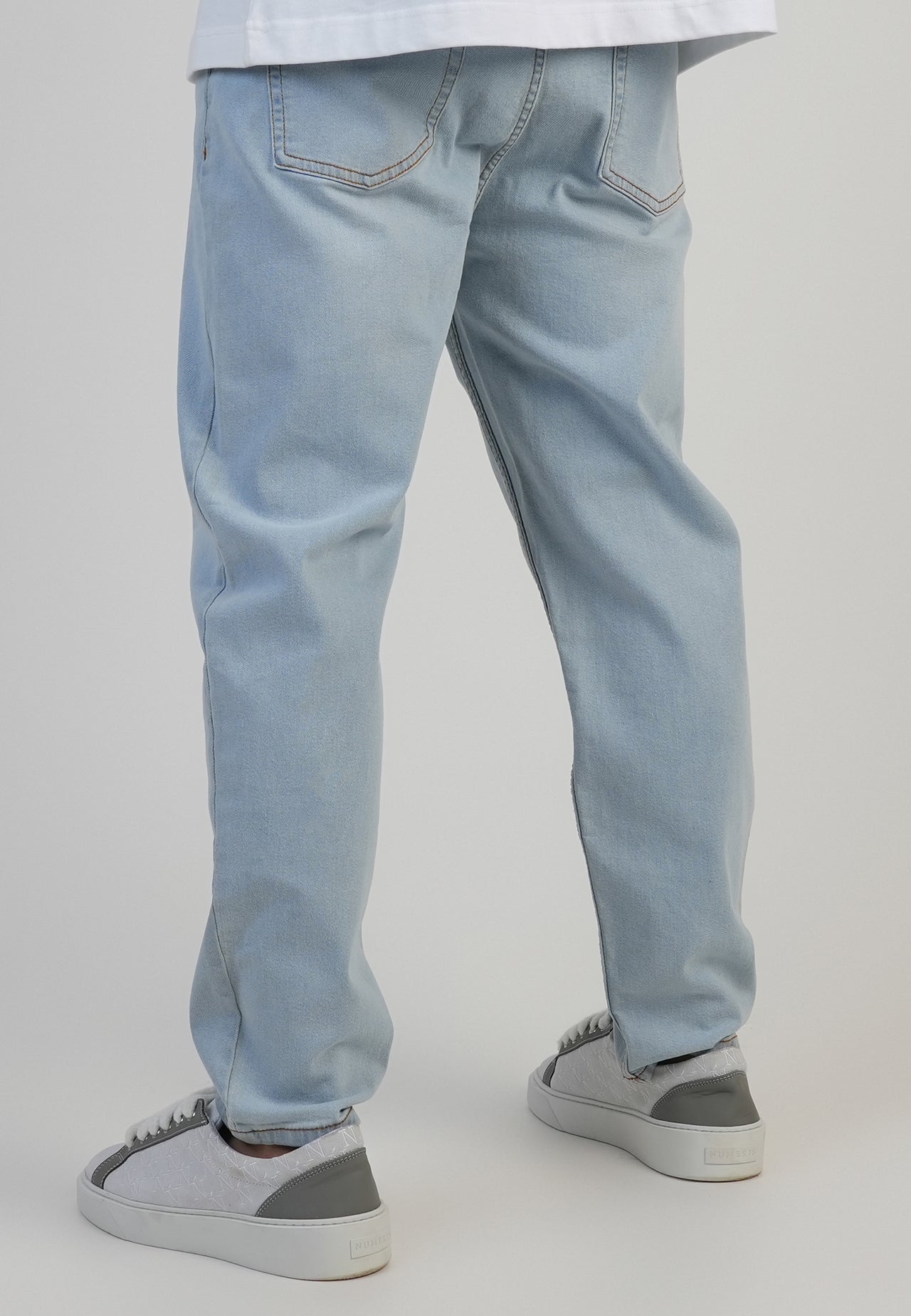 Light Blue Tapered Fit Jeans (2)