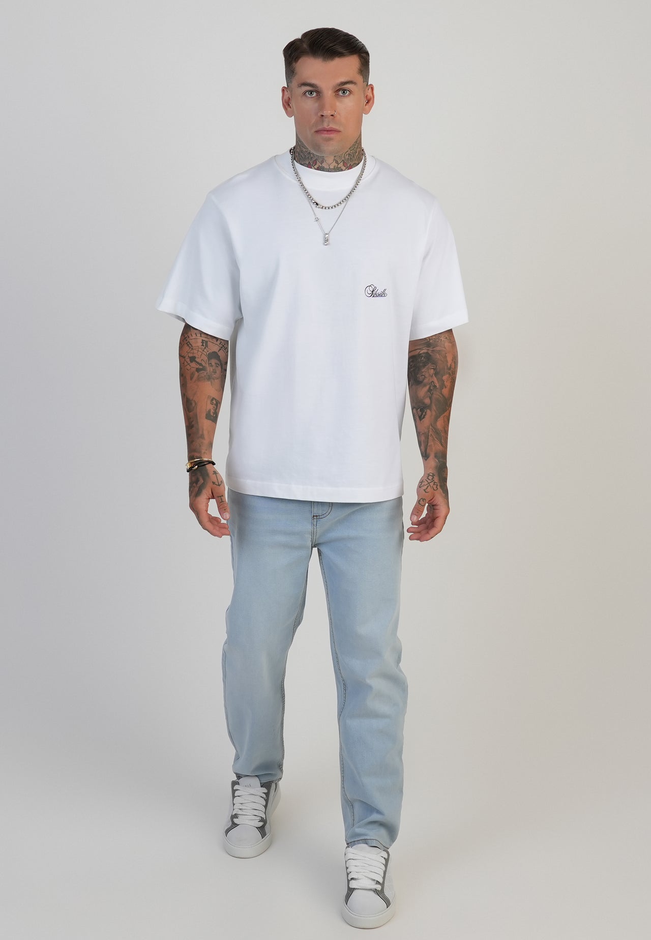 Light Blue Tapered Fit Jeans (3)