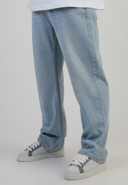 Loose Fit Jeans Washed Light Blue