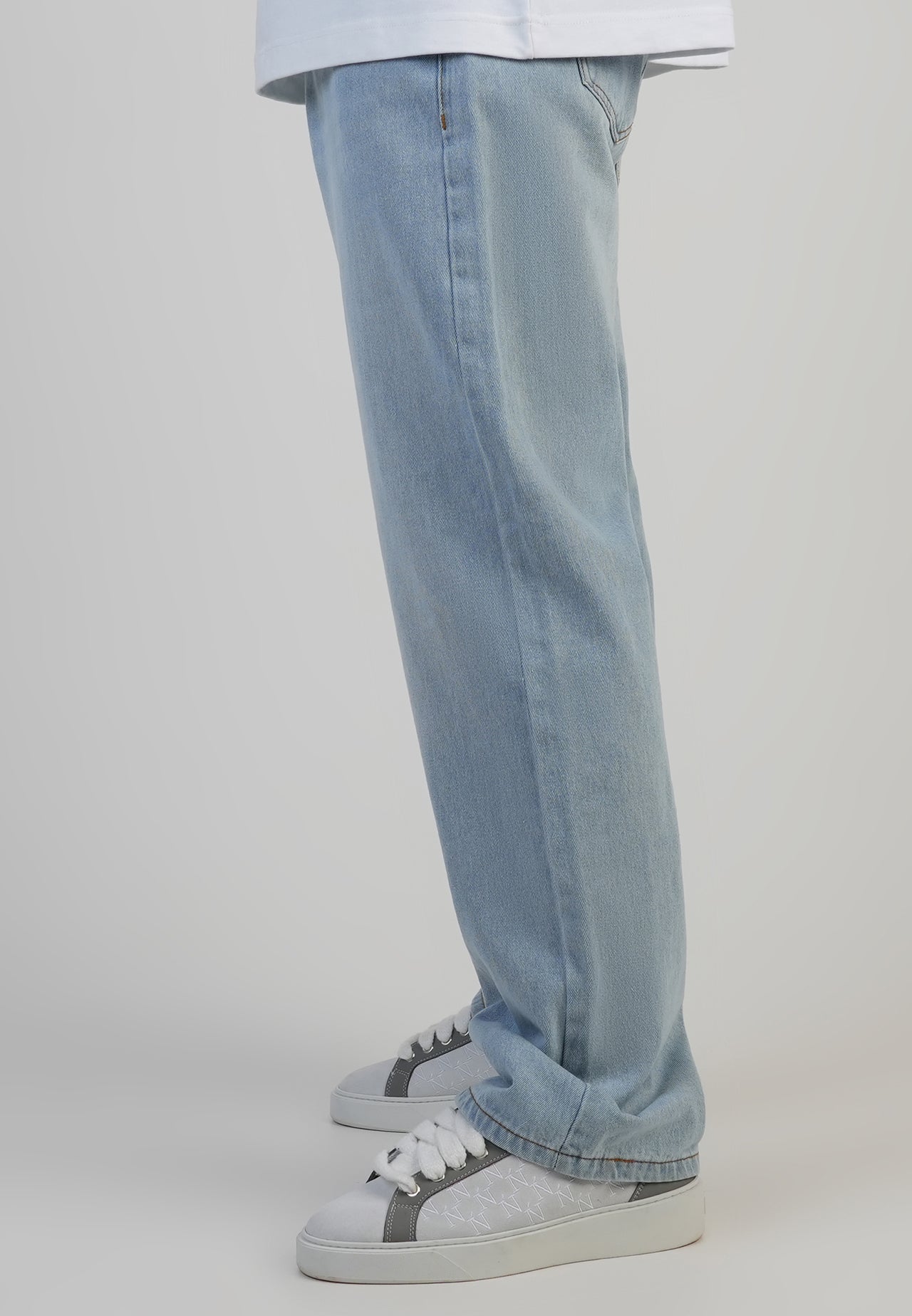 Light Blue Loose Fit Jeans (1)