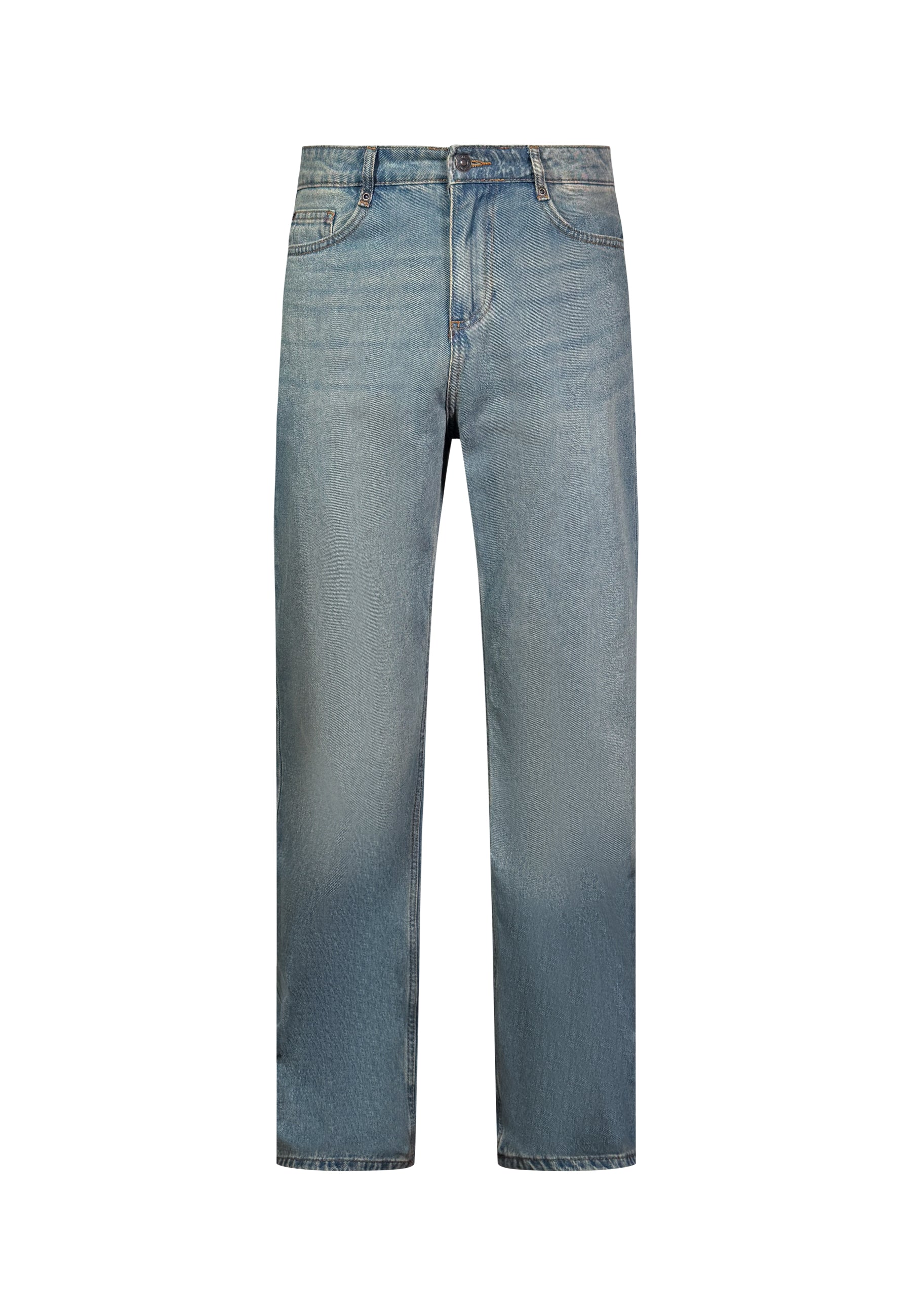 DIFFERENT IS OK Ribbed Cut-out シズニルック SikSilk Loose Fit Jeans Washed Vintage Blue | SikSilk UK