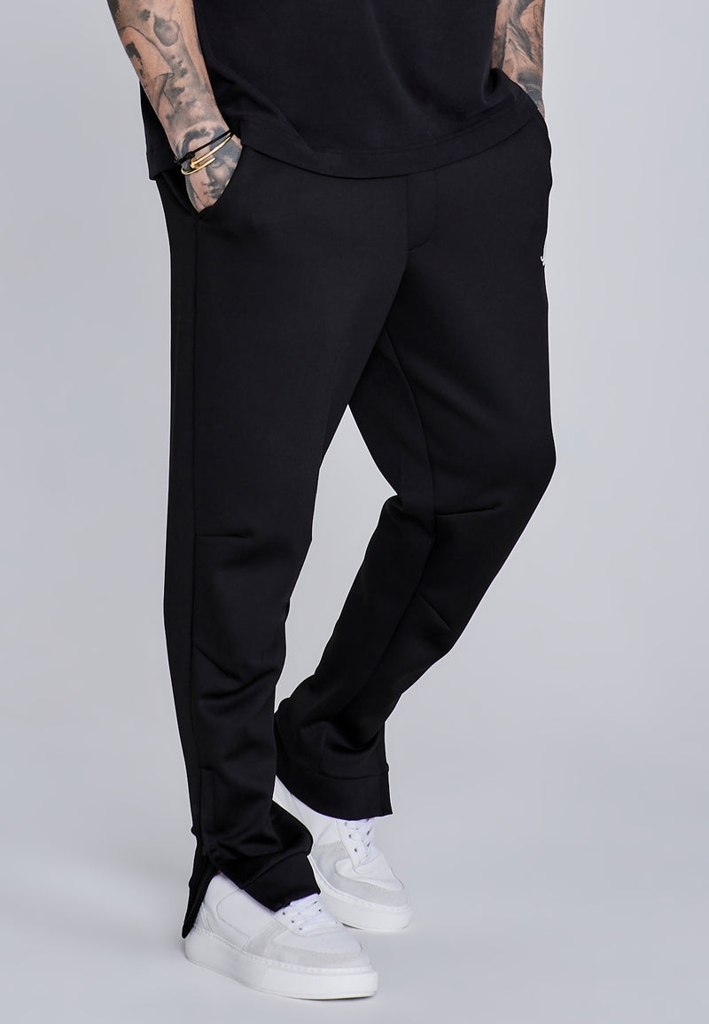 Black Essentials Poly Joggers