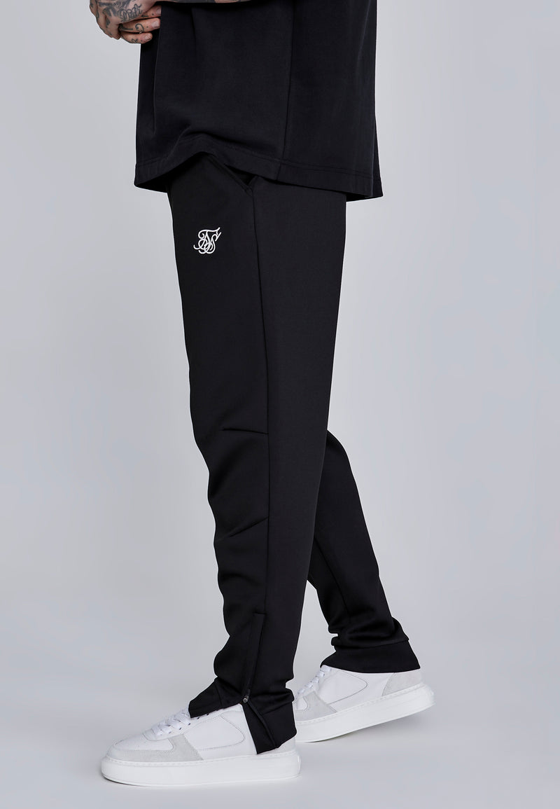 Black Essentials Poly Joggers (1)