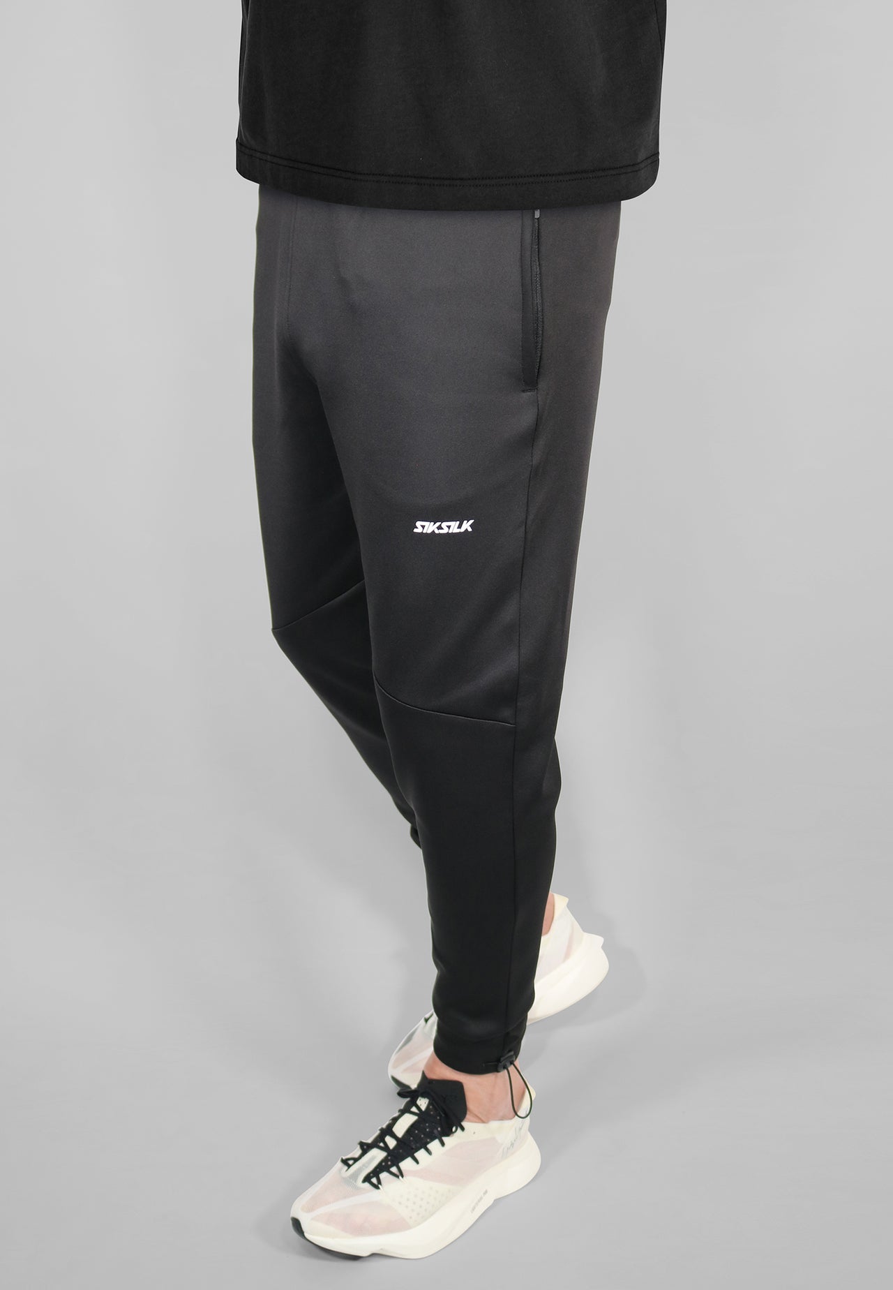 Black Muscle Fit Joggers