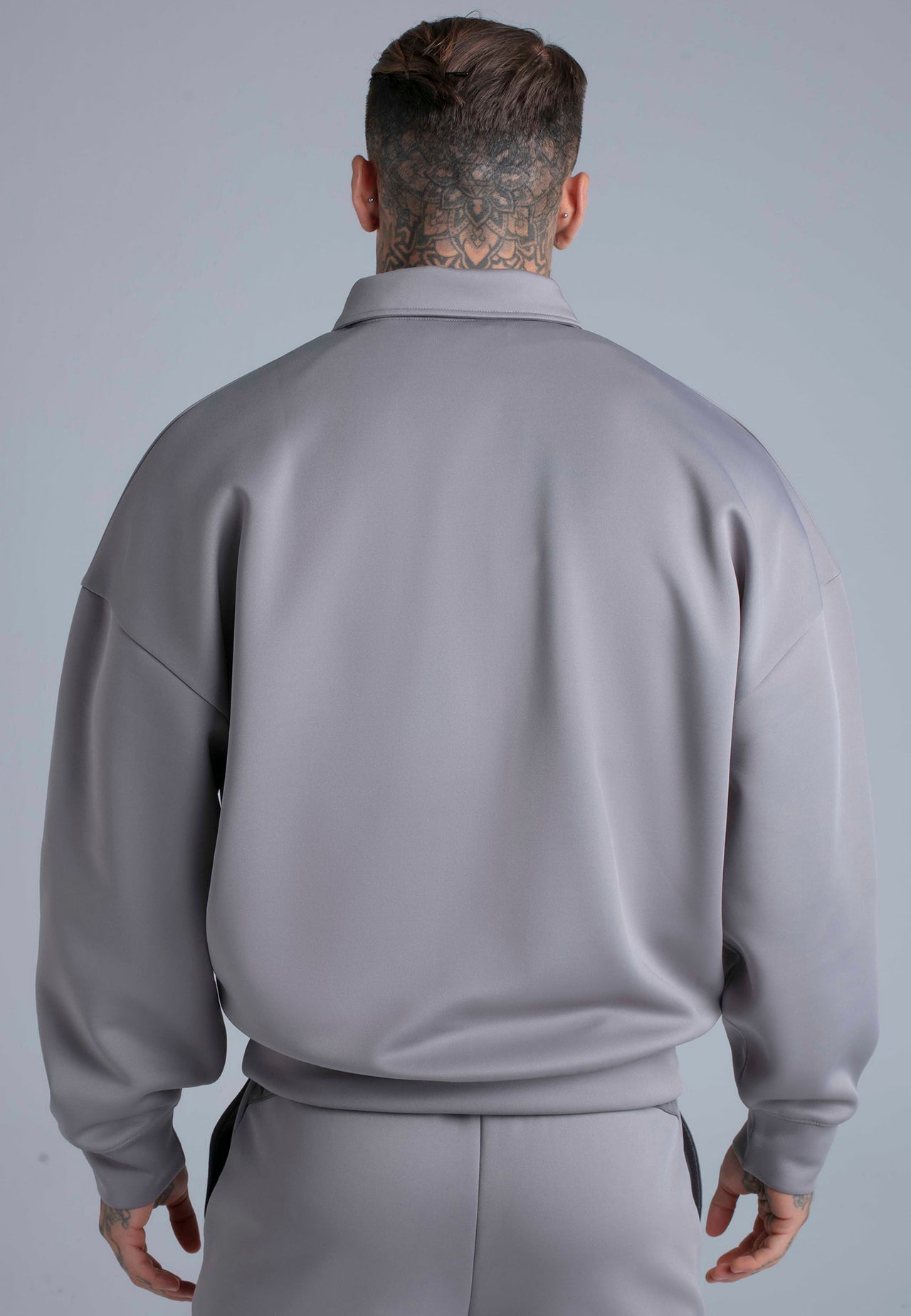 Grey Polo Zip Sweater (3)