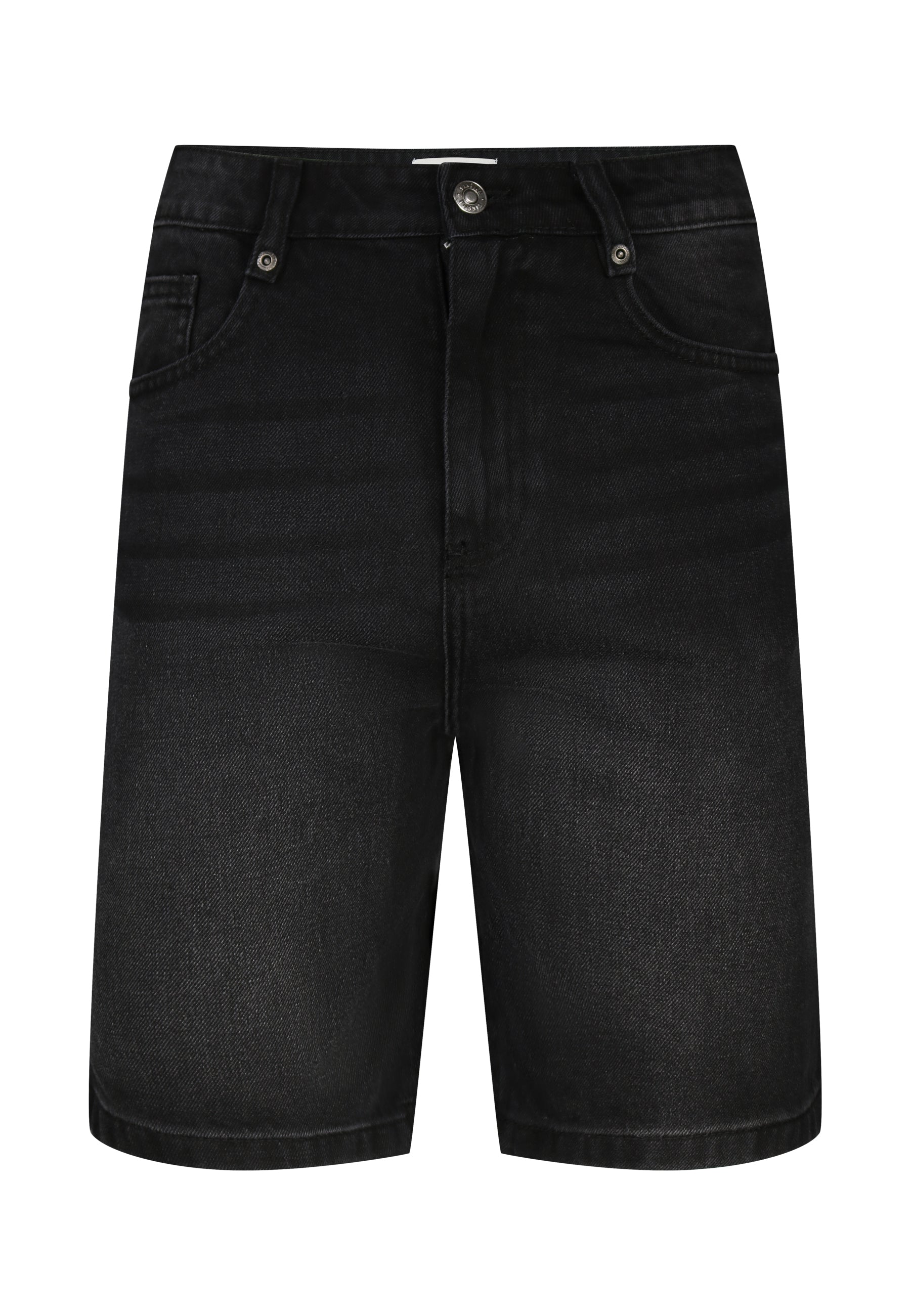 SikSilk Mens Washed Black Denim Shorts | SikSilk US