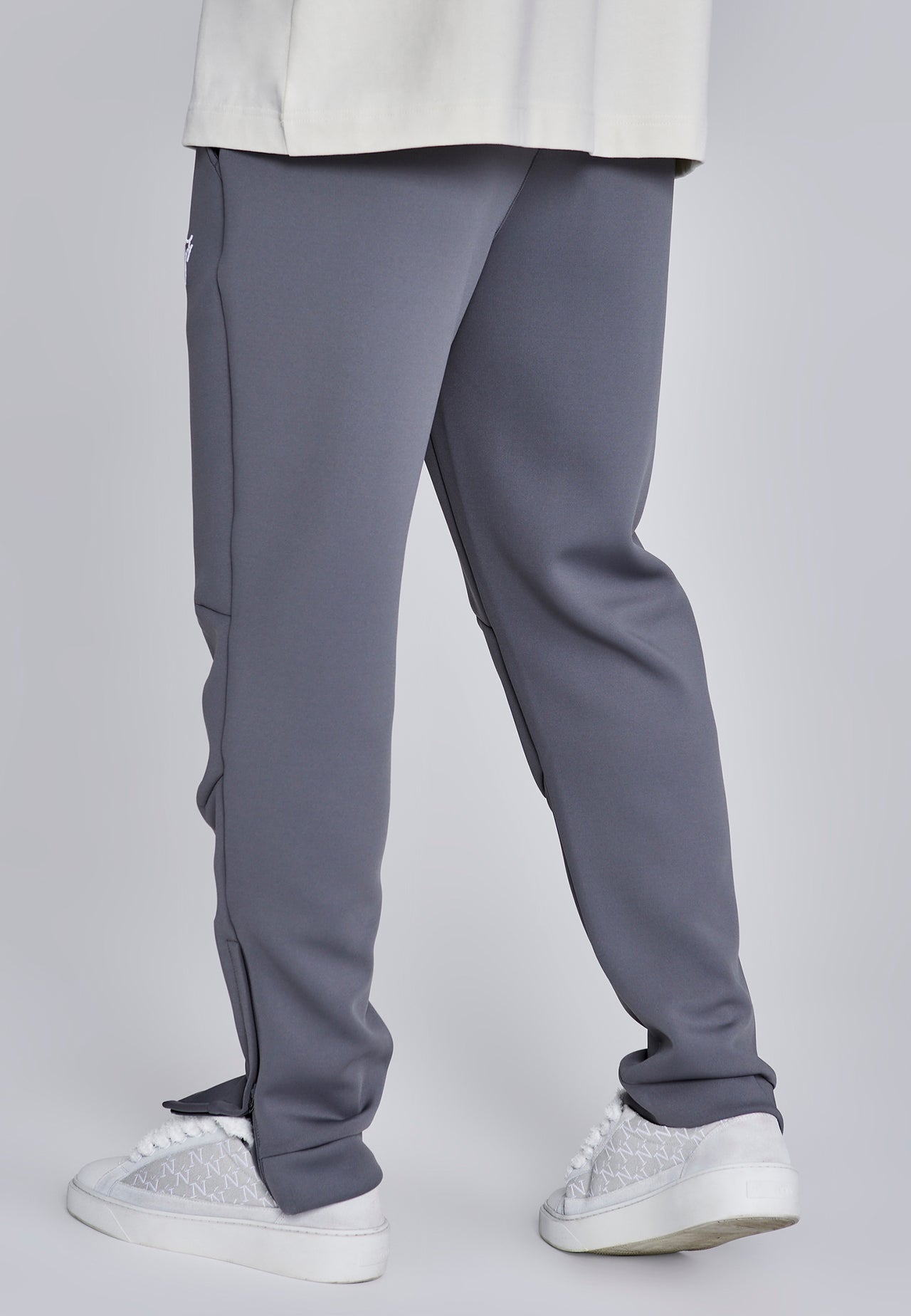 Dark Grey Essentials Poly Joggers (2)